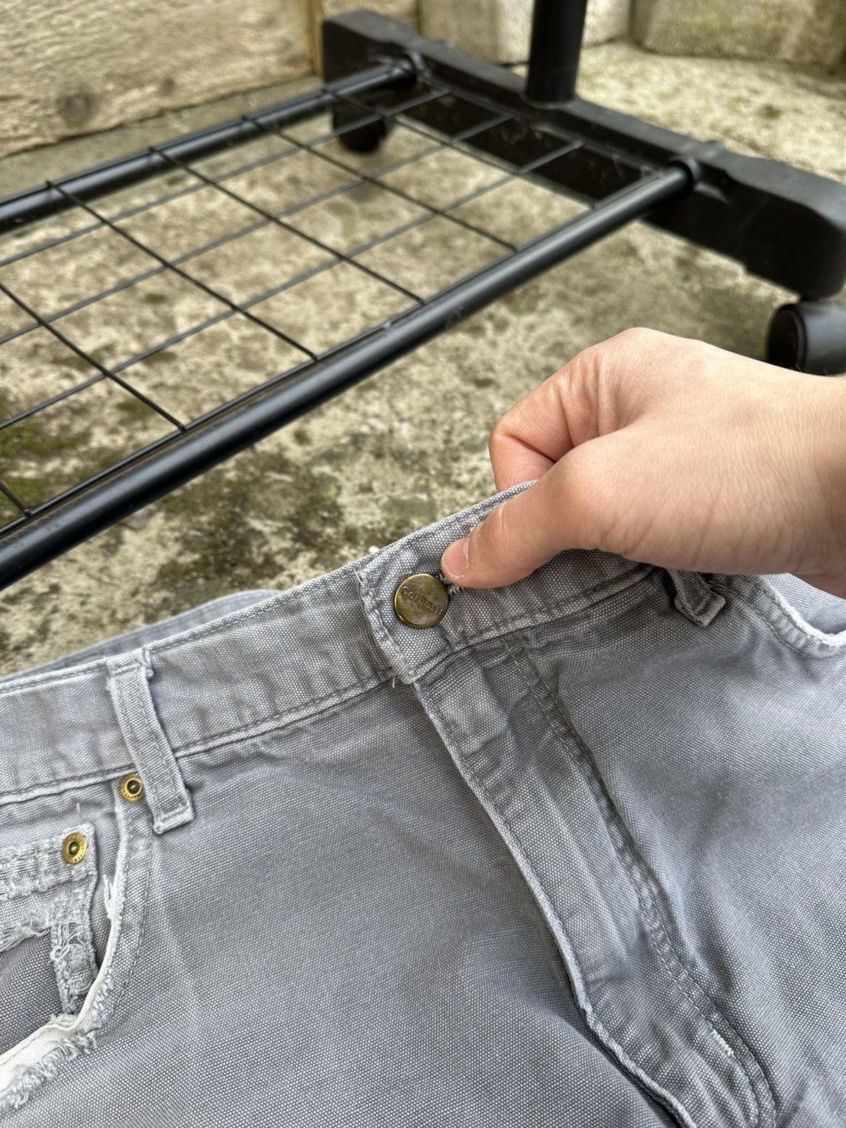 Carhartt × Vintage Vintage Sun faded Carhartt B159 carpenter denim Size US 36 / EU 52 - 3 Thumbnail