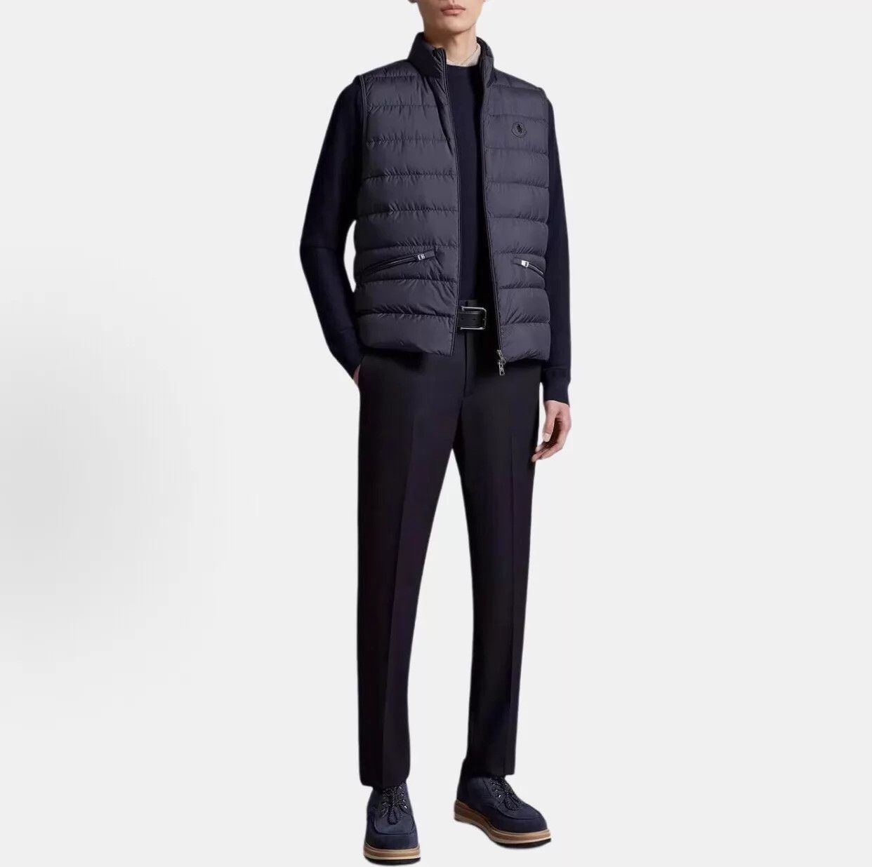 Moncler Moncler Lechtal Men's Black Puffer Coat Chest Logo Size US XXL / EU 58 / 5 - 2 Thumbnail