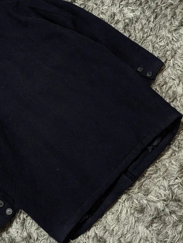 Genuine Leather × Japanese Brand Vintage Machope Wool Jacket Leather Collar Winter Coat Size US L / EU 52-54 / 3 - 6 Thumbnail