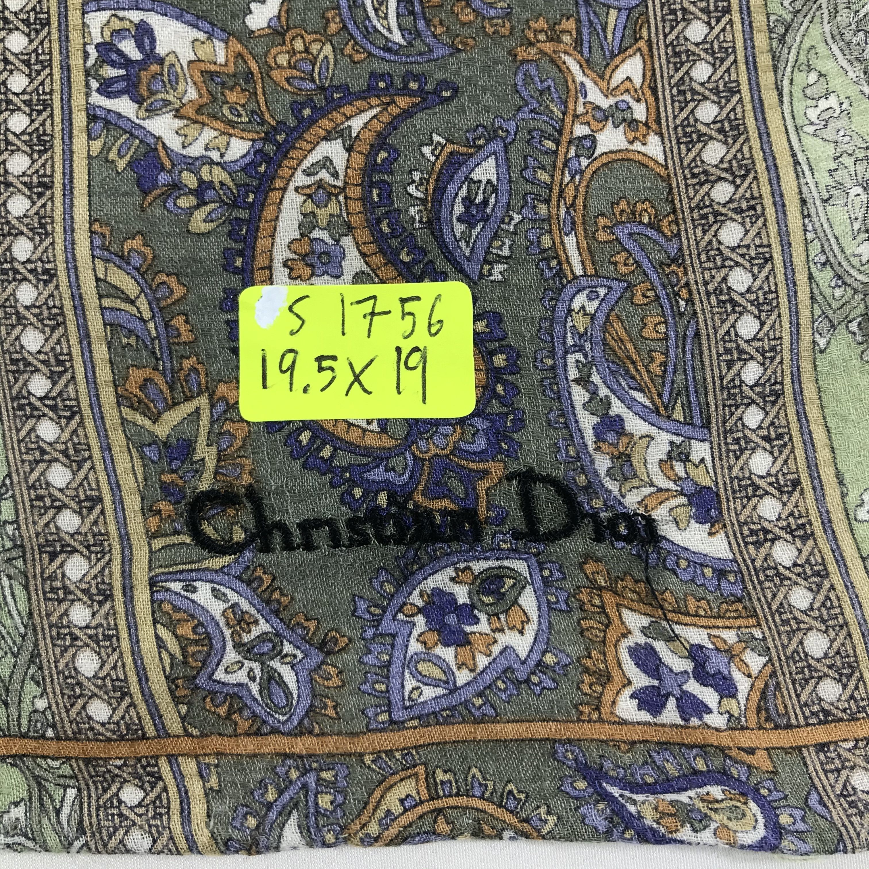 Vintage Christian Dior Bandana / Handkerchief / Neckerchief - S1756 Size ONE SIZE - 5 Thumbnail