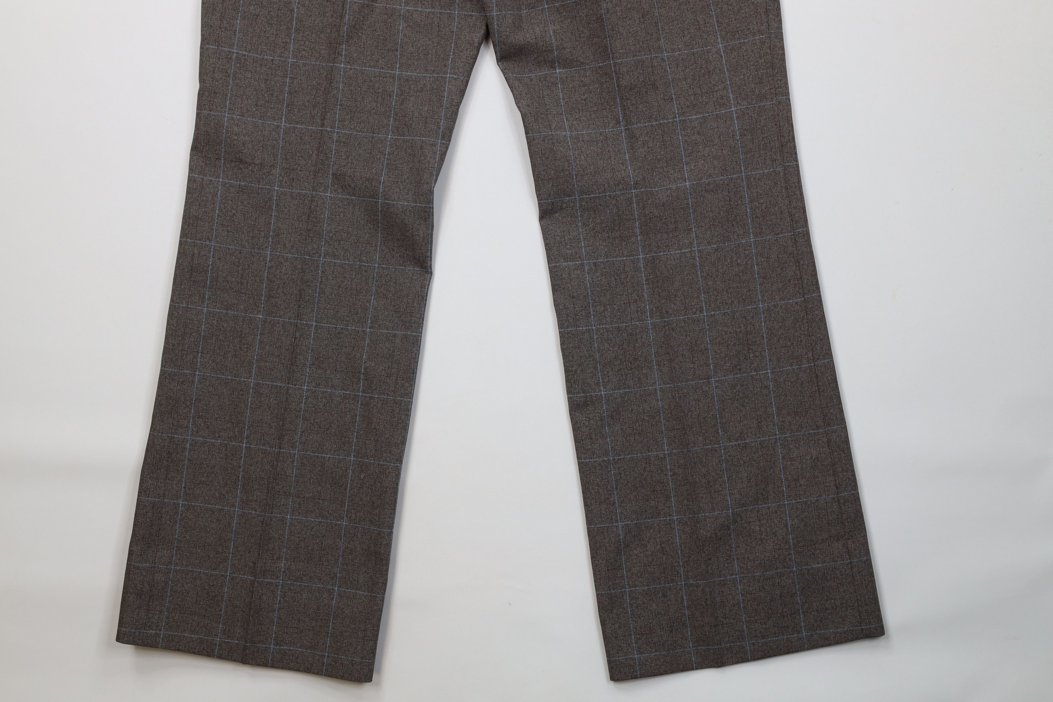 Vintage Vintage 70s Streetwear Plaid Knit Bell Bottoms Pants USA Size US 36 / EU 52 - 12 Thumbnail