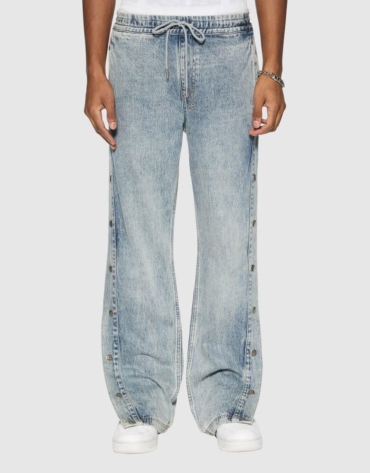 Ksubi new Ksubi mens jeans striker snap off pant lithium blue 32 m Size US 32 / EU 48 - 2 Thumbnail