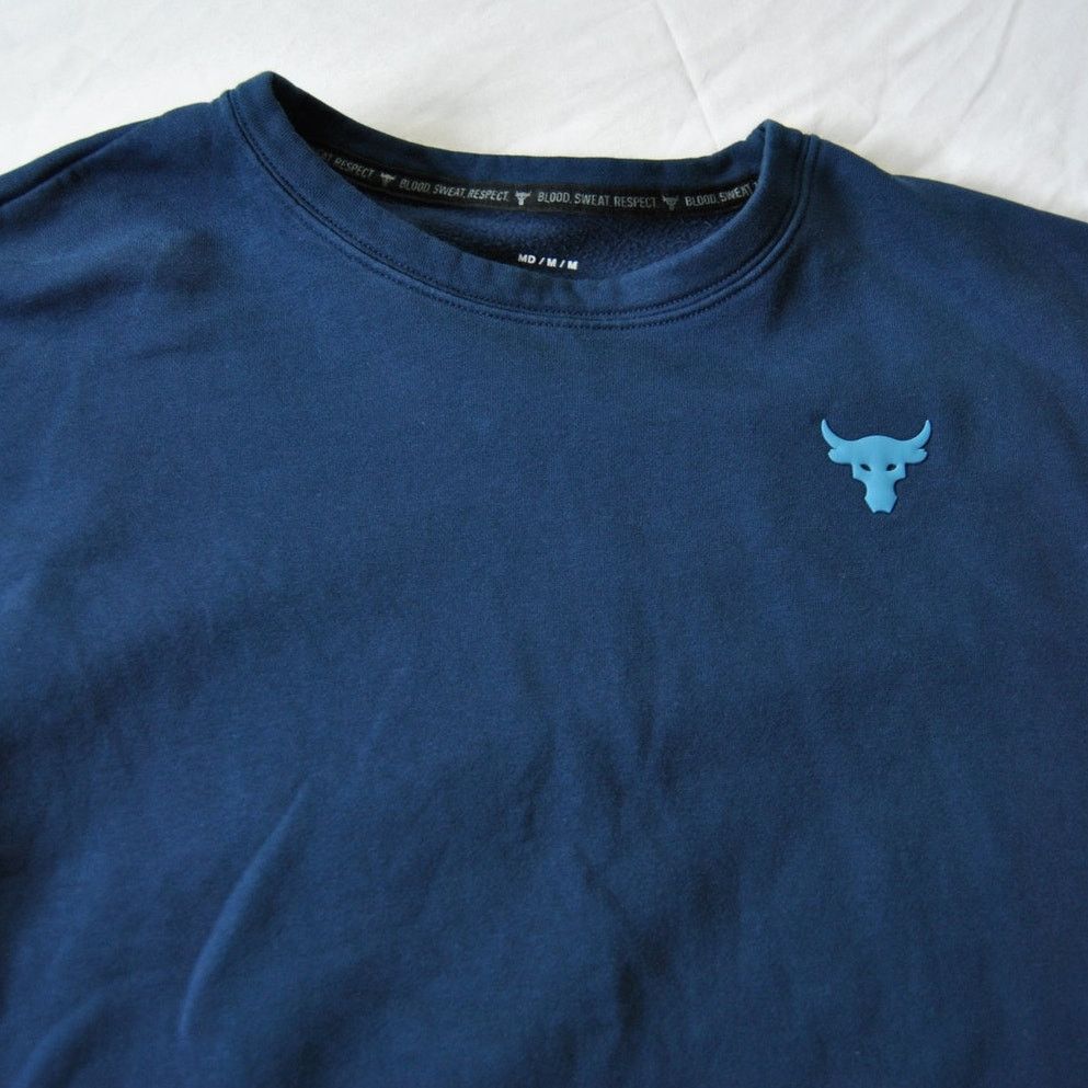 Under Armour Project Rock Crop Top Sweater Medium Under Armour Size M / US 6-8 / IT 42-44 - 4 Thumbnail