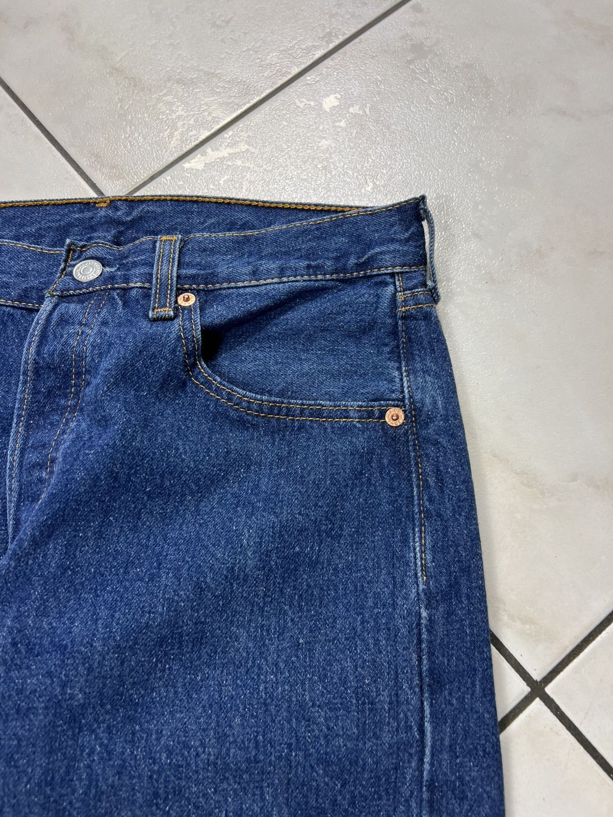 Levi's Vintage 90s Levi’s classic 501 navy denim jeans pants USA Size US 31 - 5 Thumbnail