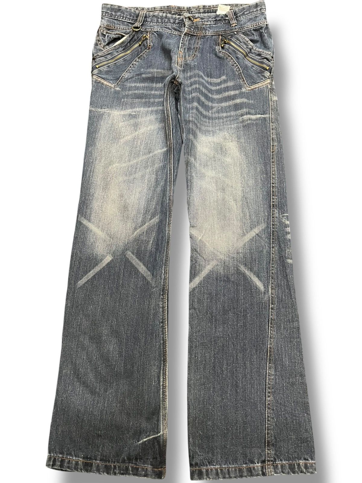 Hysteric Glamour Vintage Double Focus Double Waist Grunge Denim Size US 33 - 1 Thumbnail