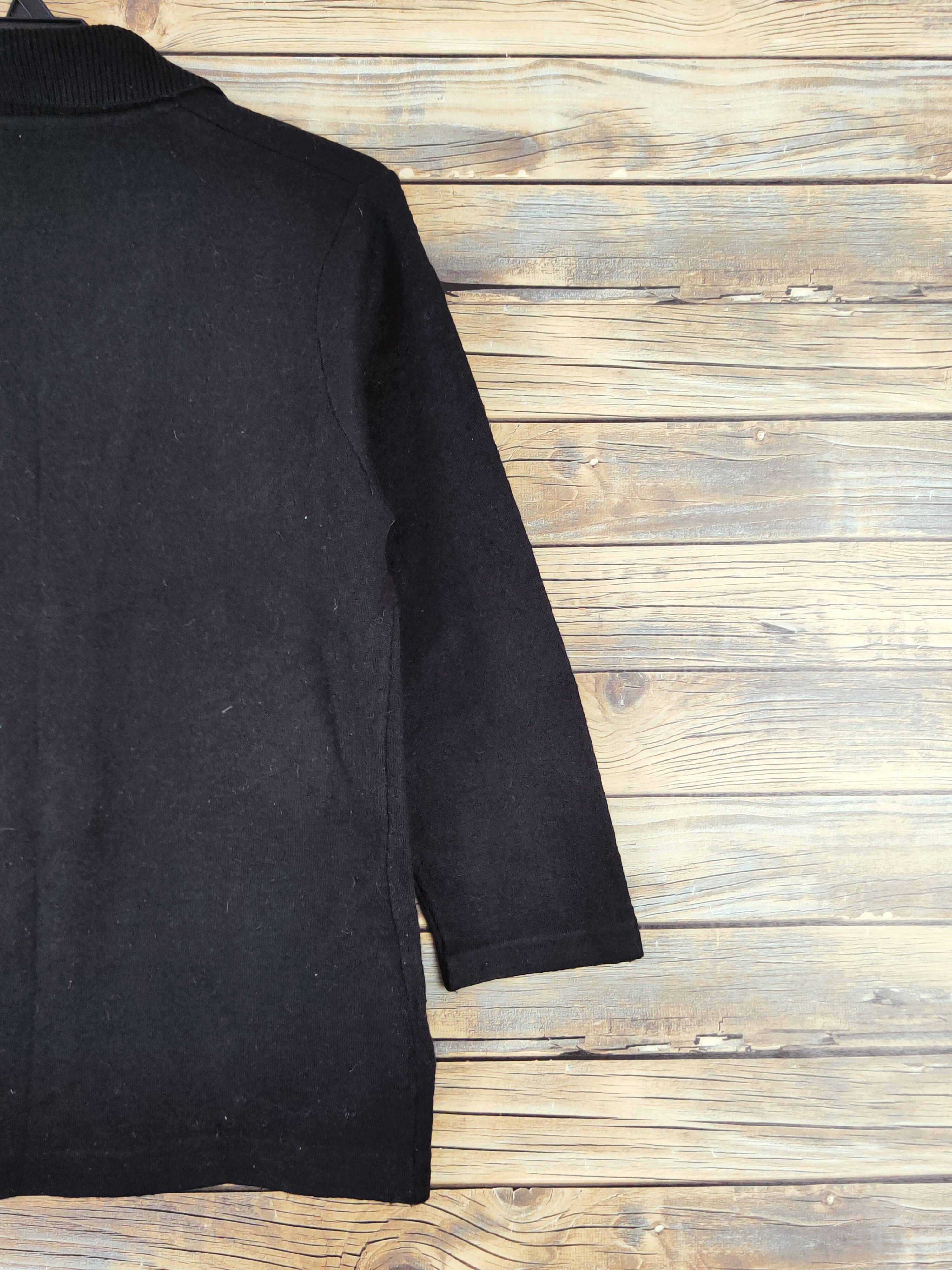 Homespun Knitwear × Japanese Brand × Vintage Japanese Brand Black Knitwear Cardigan #W980 Size S / US 4 / IT 40 - 10 Thumbnail