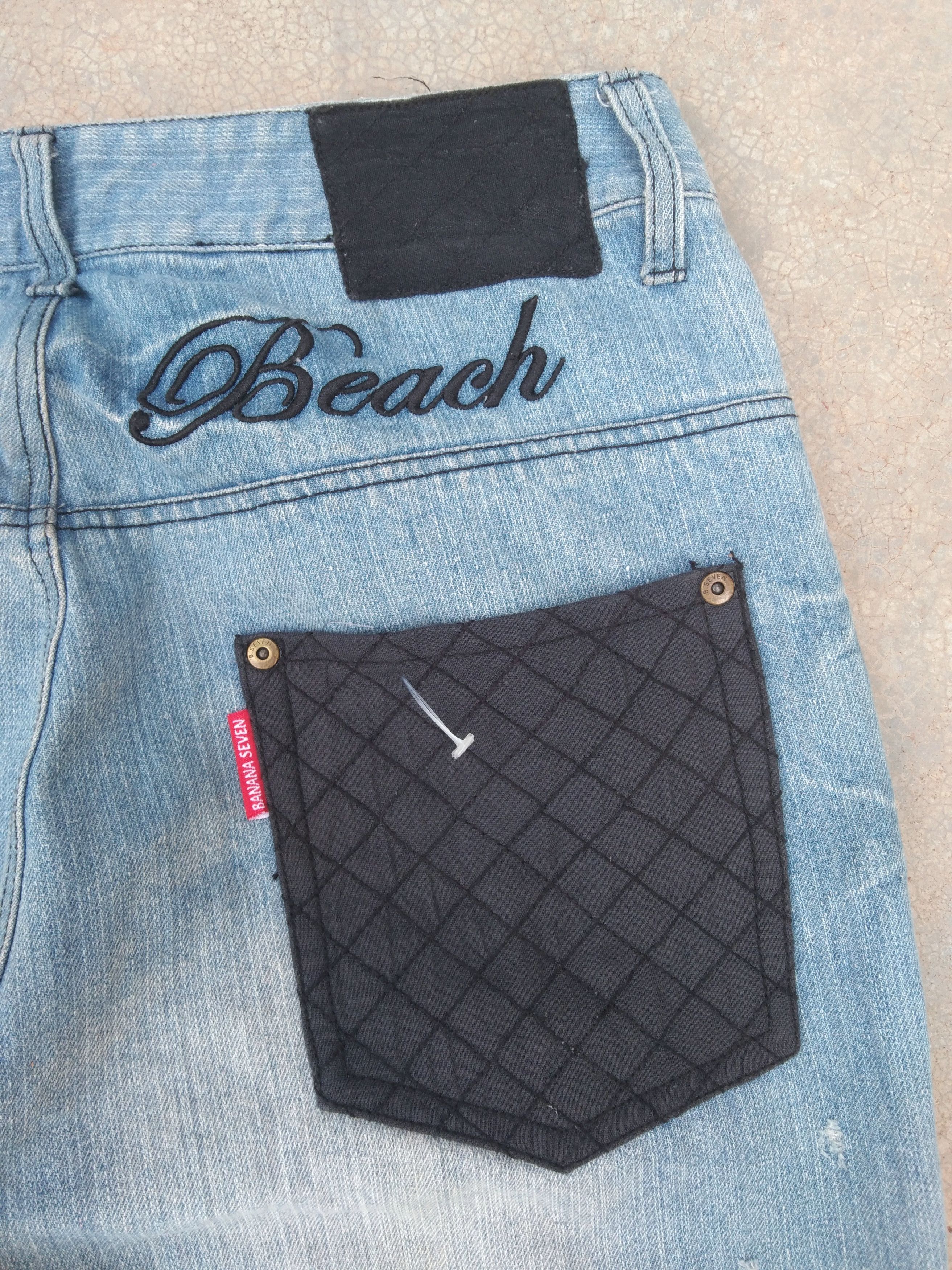 Crazy Y2k Banana Seven Whisker Straight Leg Jeans 32x33