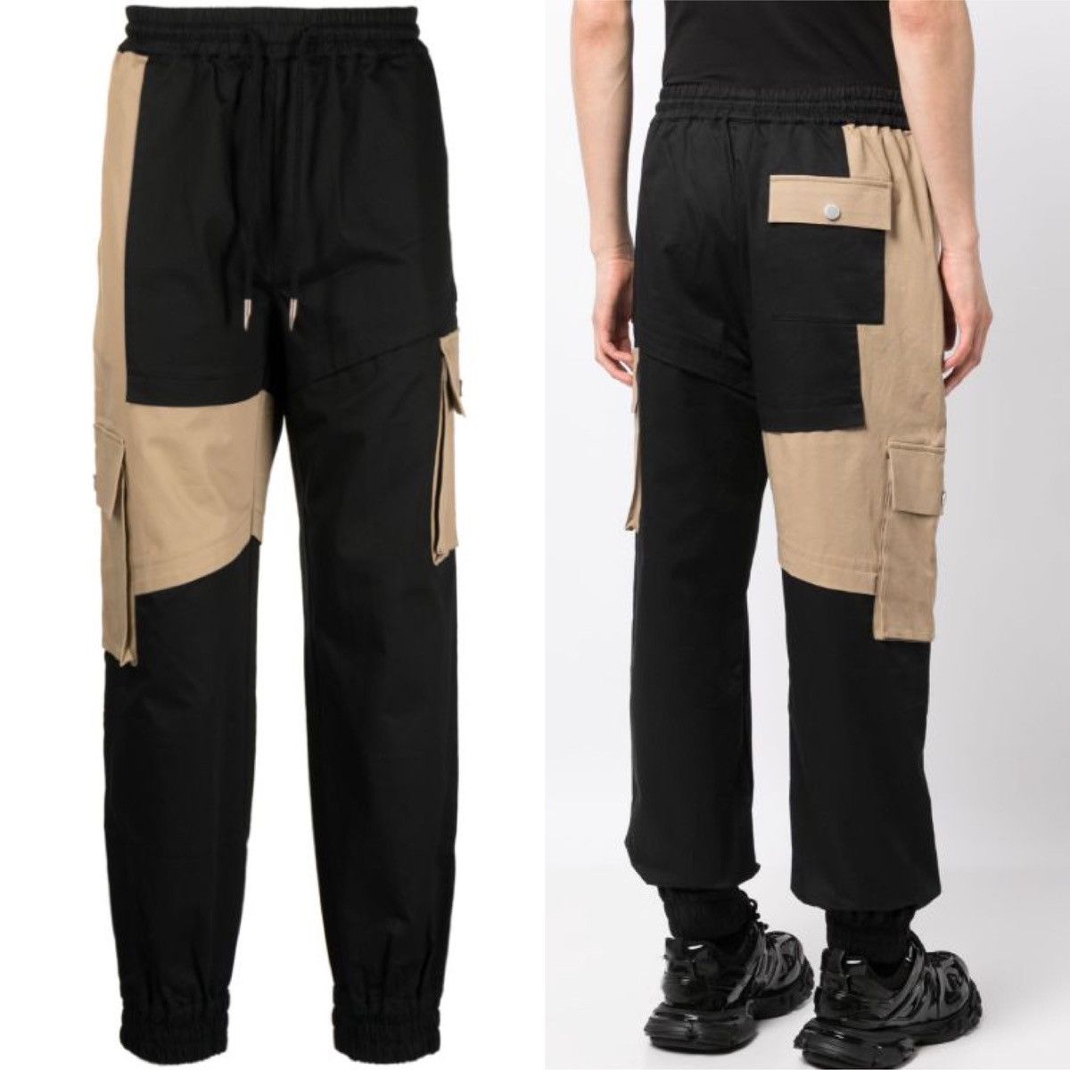 Feng Chen Wang Feng Chen Wang Color Block Panel Drawstring Pants Sz M Size US 32 / EU 48 - 3 Thumbnail