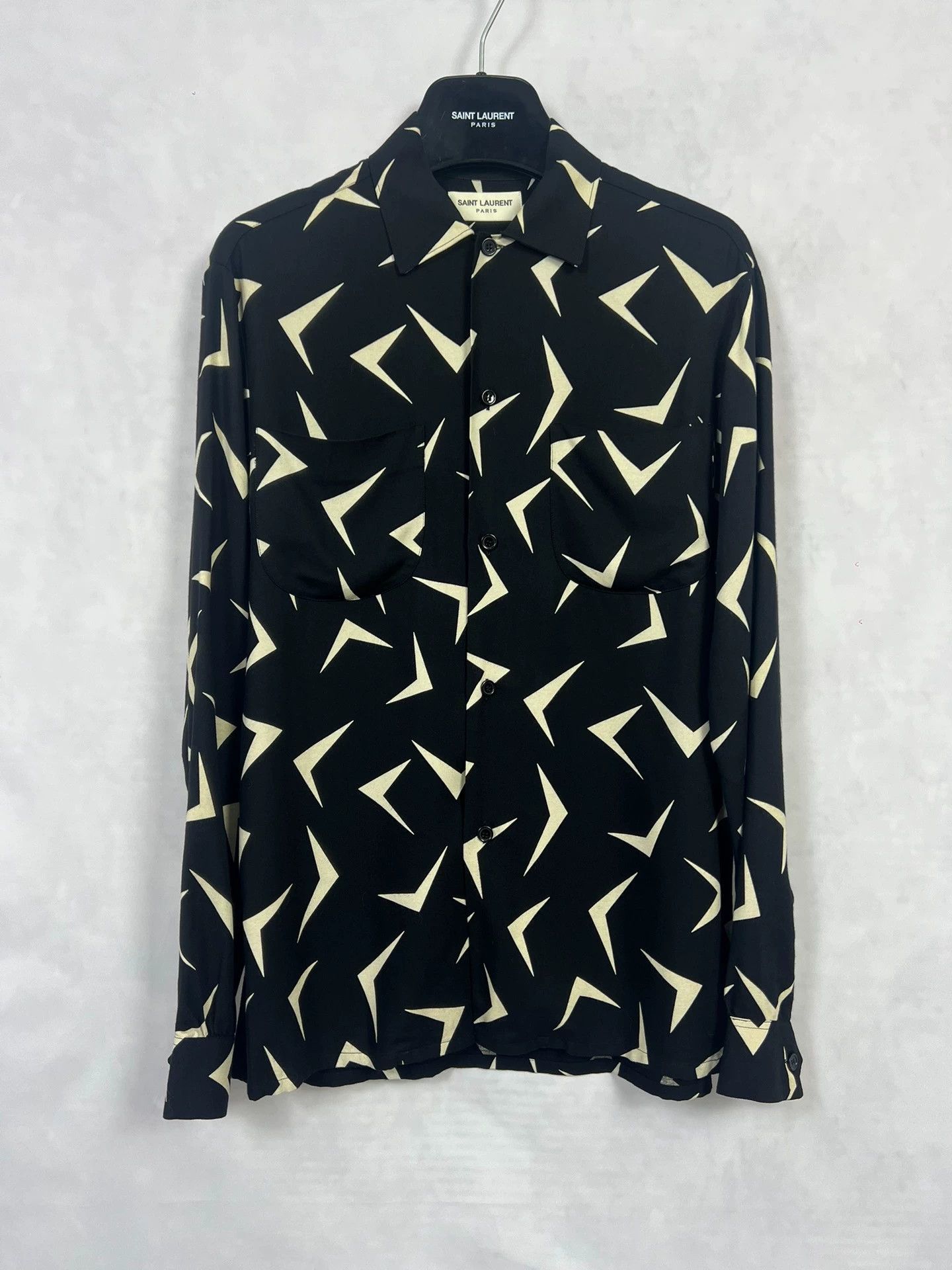Saint Laurent Paris SLP 15FW Boomerang Shirt Double Pocket Better Fit 36 Size US S / EU 44-46 / 1 - 1 Thumbnail