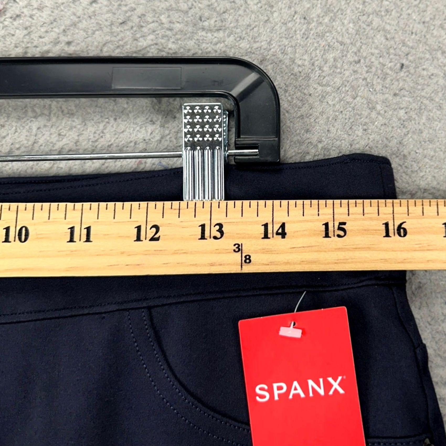 Spanx SPANX Womens XL Pants Ponte Blue Fitted Stretch Gym Workout Yoga Exercise Ankle Straight Leg Trousers Size 40" / US 18 - 6 Thumbnail