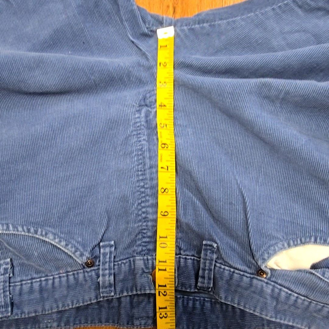Vintage Vintage Dakota Corduroy Pants Blue Straight Leg W36 70s Size US 36 / EU 52 - 12 Thumbnail