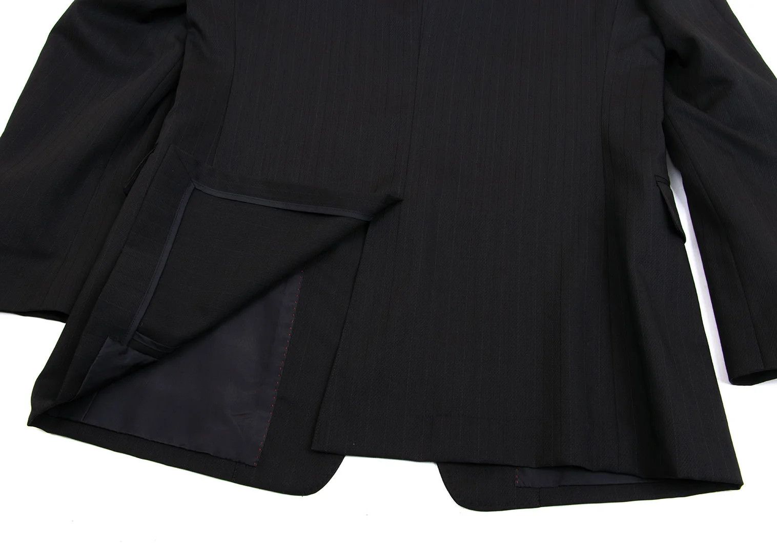Jean Paul Gaultier Wool-Poly Shadow Stripe Jacket in Black Size 44 Size US S / EU 44-46 / 1 - 16 Thumbnail