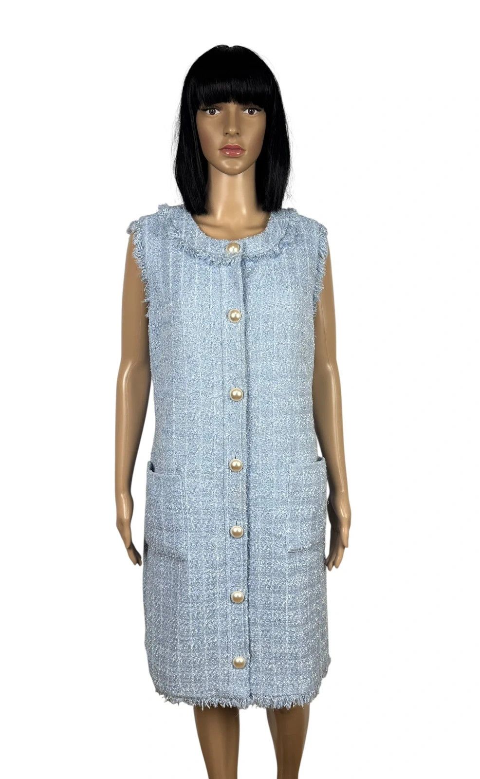 Kate Spade Kate Spade Dress Tweed Fringe Trim Shift size 14 Size L / US 10 / IT 46 - 1 Thumbnail