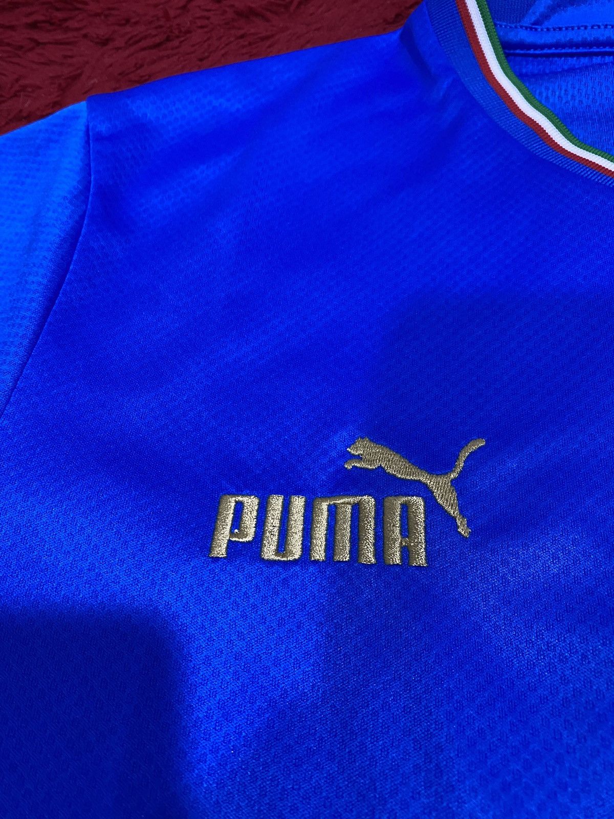 Puma PUMA ITALY HOME FOOTBALL SOCCER JERSEY 2022-2023 Size US L / EU 52-54 / 3 - 8 Thumbnail