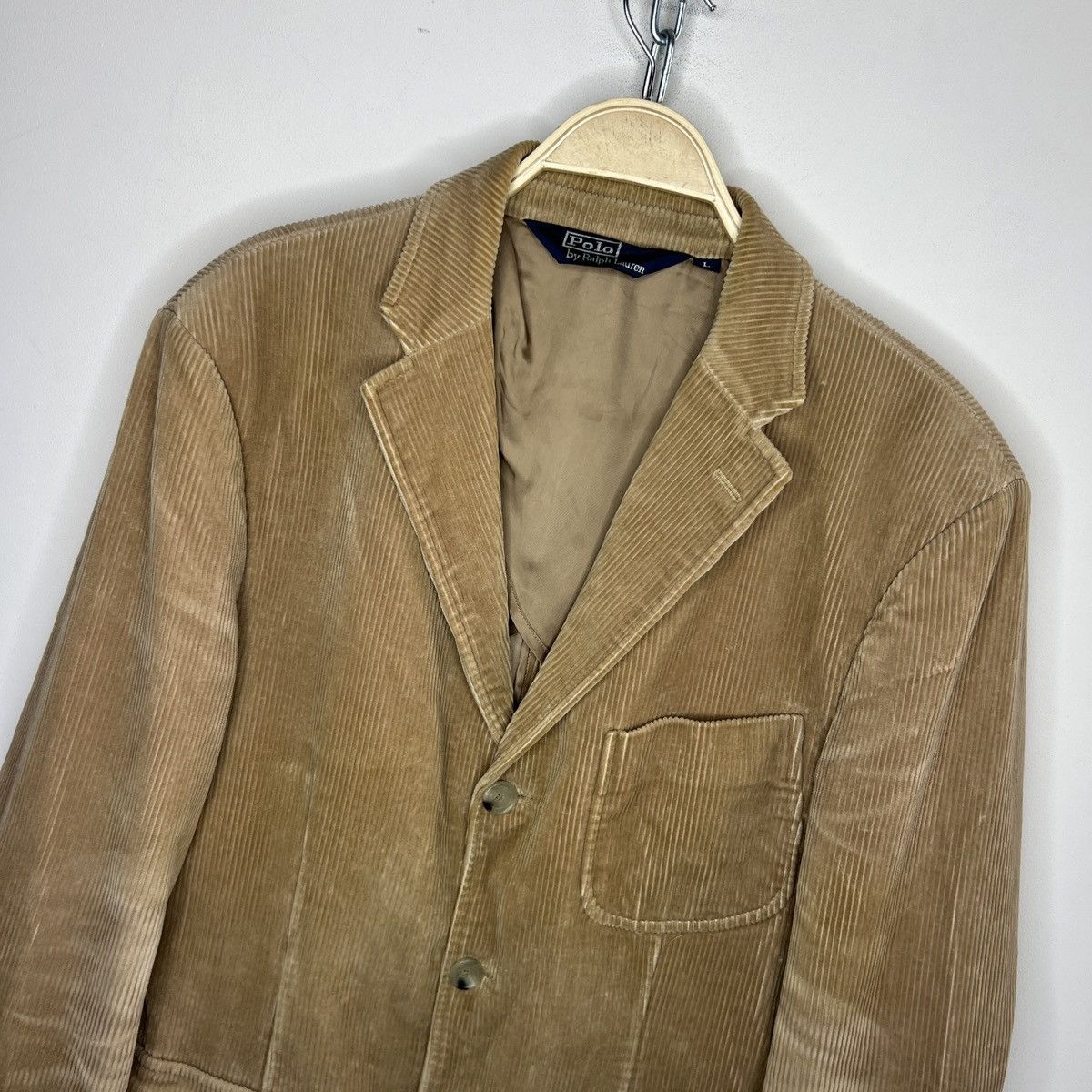 Polo Ralph Lauren × RRL Ralph Lauren × Ralph Lauren Vintage Polo Ralph Lauren Corduroy Blazer Jacket Coat Beige Size US L / EU 52-54 / 3 - 4 Thumbnail
