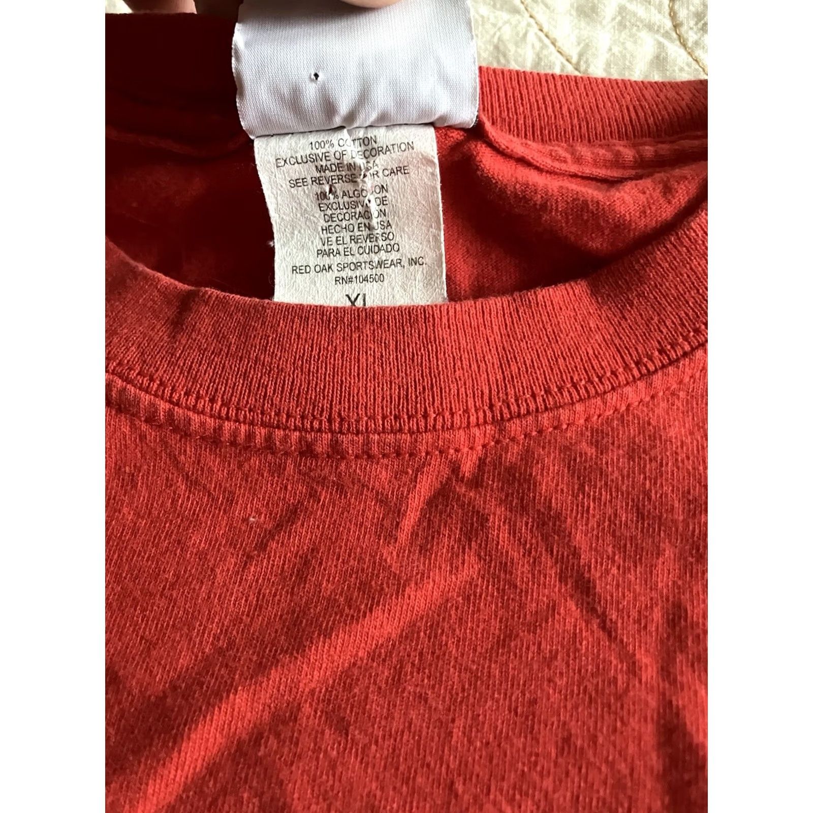 Vintage VINTAGE Henrik Zetterberg Detroit Red Wings Graphic T-Shirt Men’s XL Red Cotton Crew Neck Short Sleeve Logo Sports 90s Size US XL / EU 56 / 4 - 4 Thumbnail