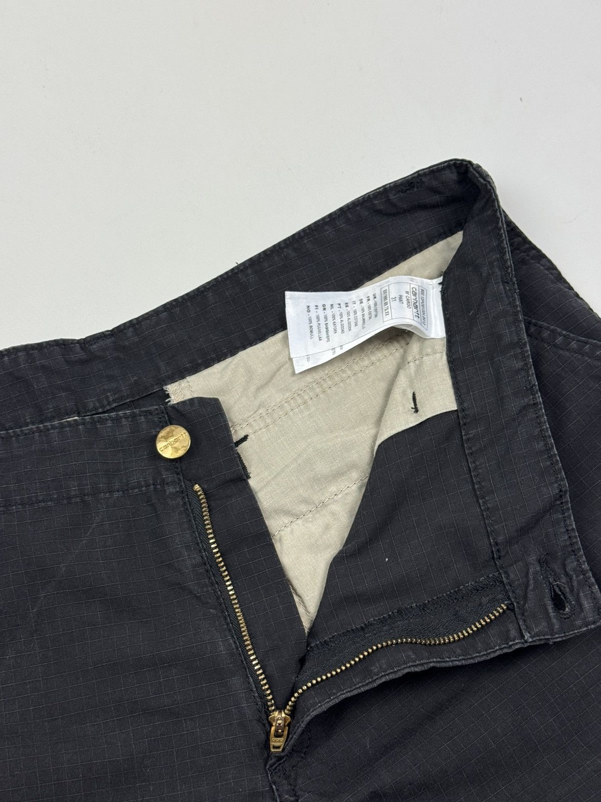 Carhartt Faded Carhartt W’ Unisex Cargo Black Pants Size 34" / US 12 / IT 48 - 8 Thumbnail