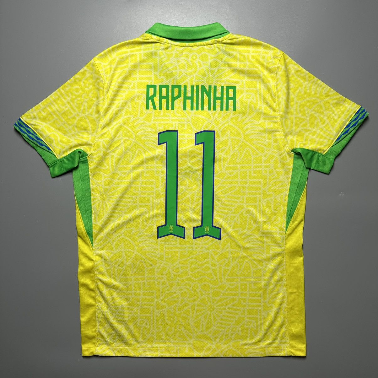 BRAZIL NIKE 2024 FOOTBALL SOCCER HOME JERSEY #11 RAPHINHA