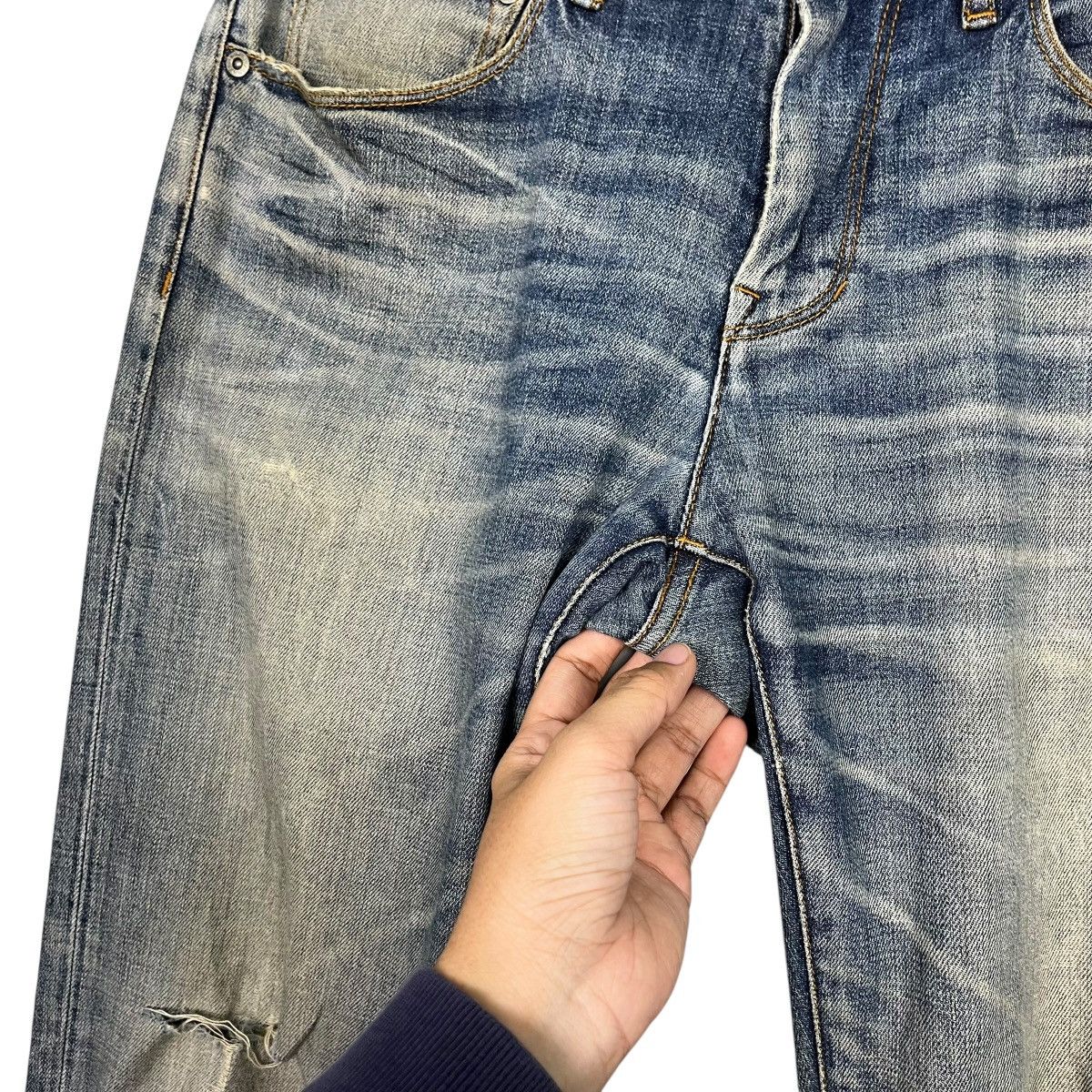 Matsuda Vintage Monsieur Nicole By Matsuda Distressed Denim Size 32" / US 10 / IT 46 - 13 Thumbnail