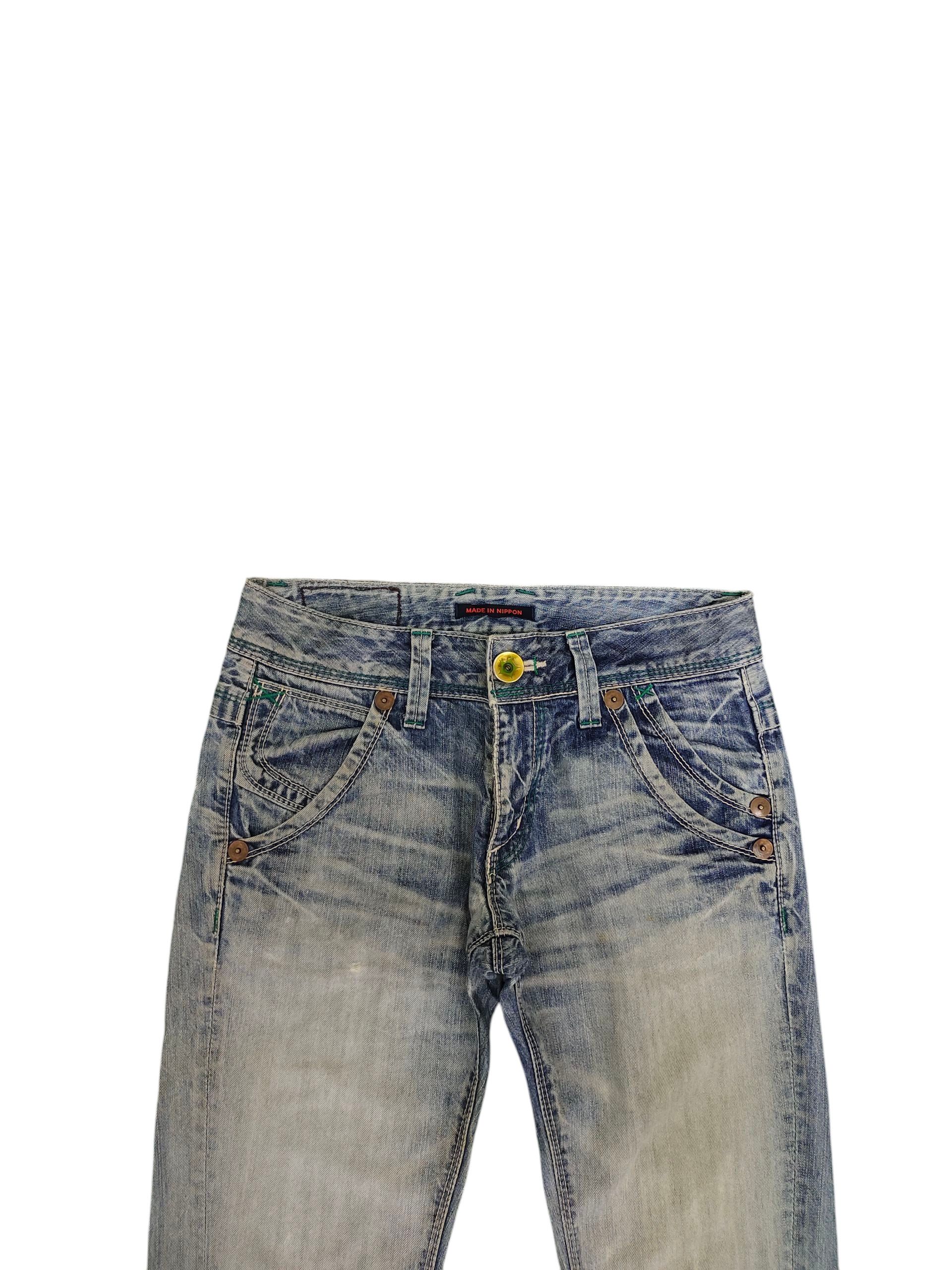 Comme des Garcons × Undercover Et Boite Japan Clawmark Distress Faded Denim Jeans Size US 28 / EU 44 - 2 Thumbnail