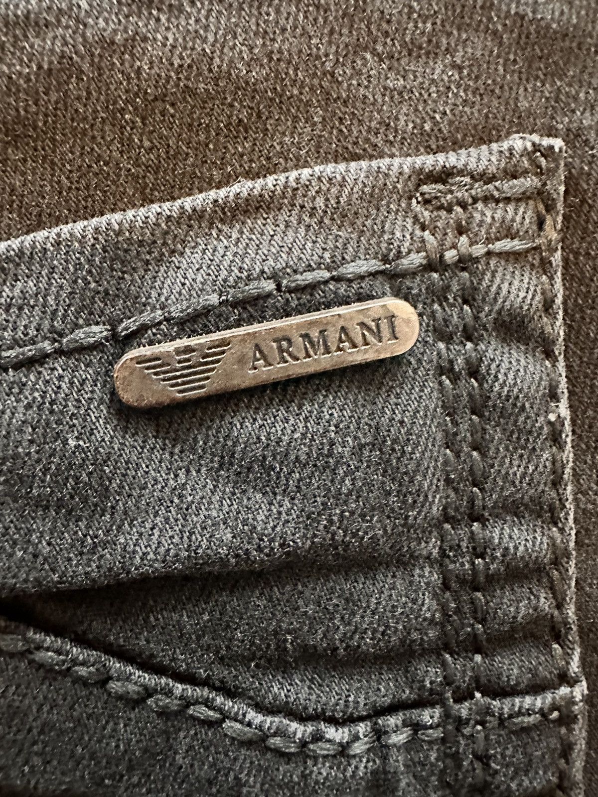 Armani Armani Jeans Slim Fit Denim Pants – W36 L34 – Grey / Black Size US 34 / EU 50 - 4 Thumbnail