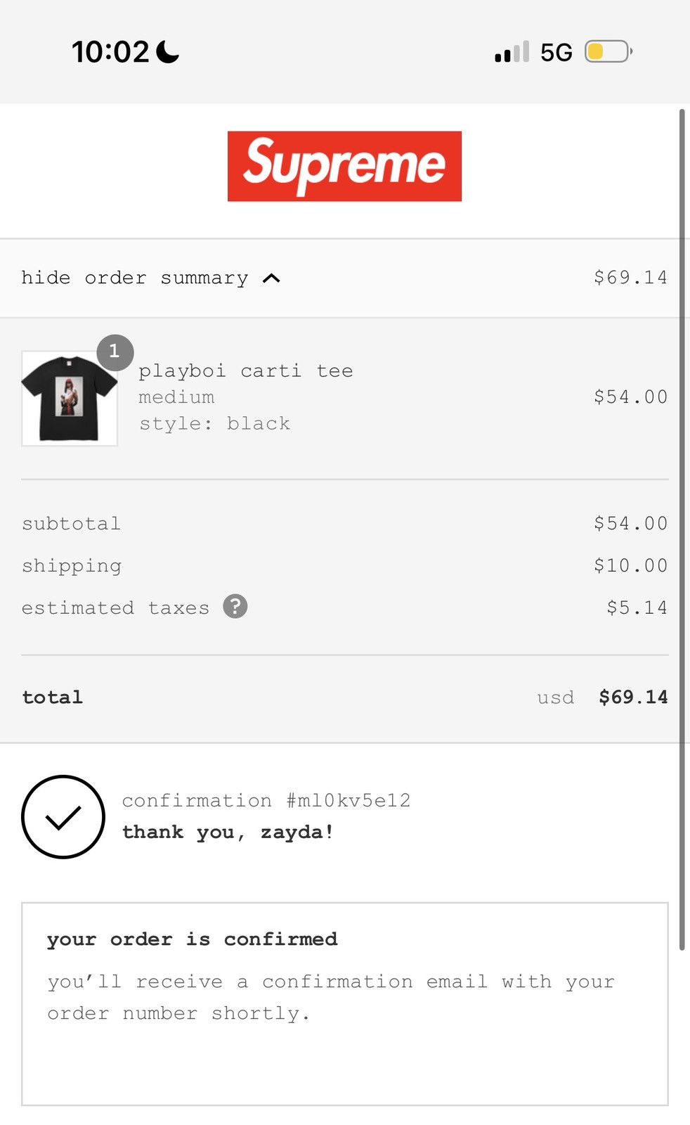 Supreme supreme playboi carti Size US M / EU 48-50 / 2 - 2 Thumbnail