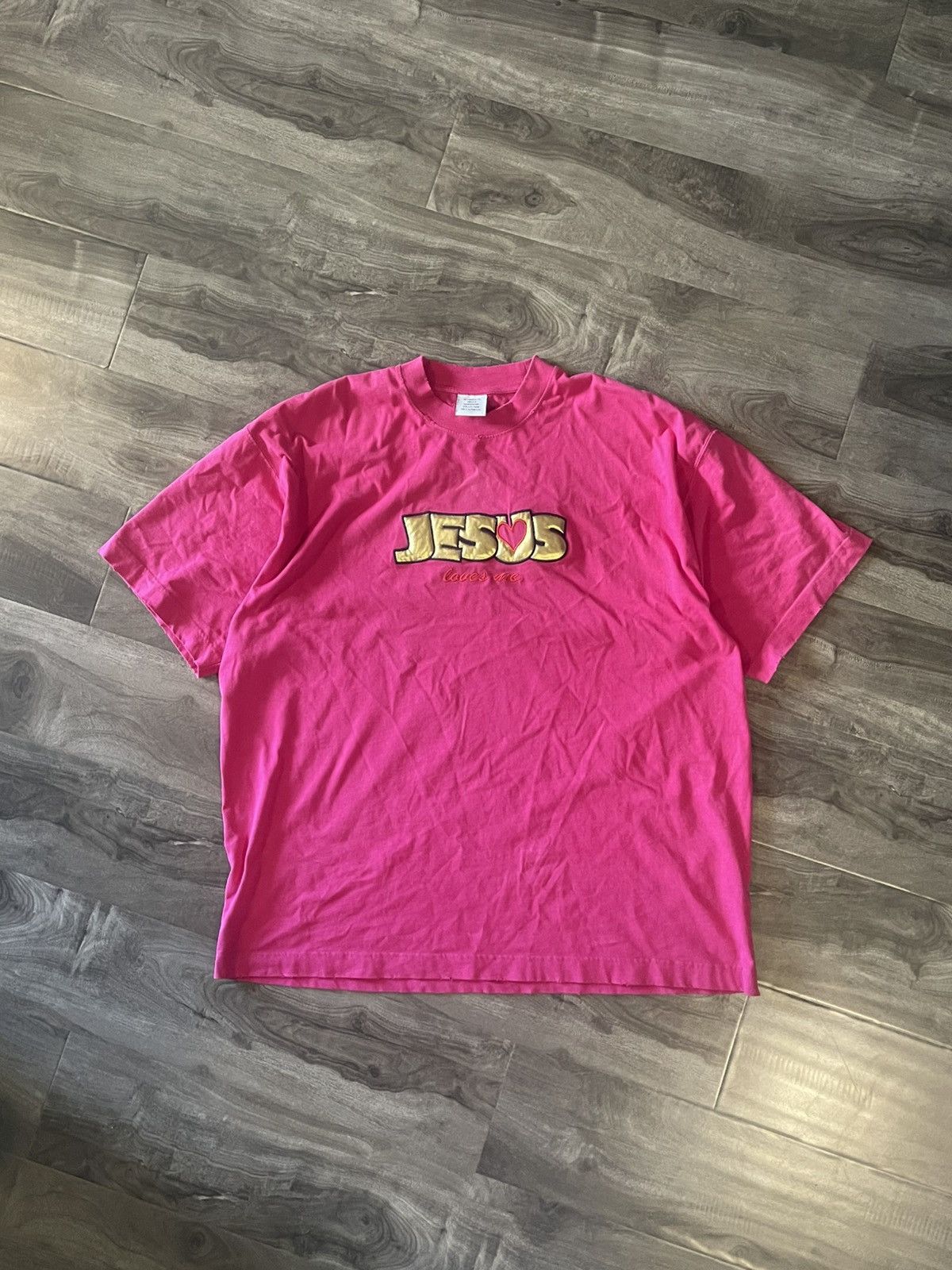 Vetements Vetements Jesus Love You Distressed Shirt Size US XS / EU 42 / 0 - 1 Thumbnail