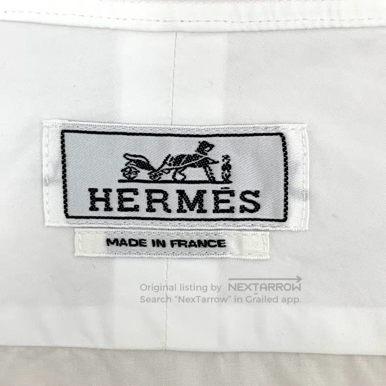Hermes Hermes size 39 White Patch Pocket Cotton Hooded Drawstring Size US XXS / EU 40 - 5 Thumbnail