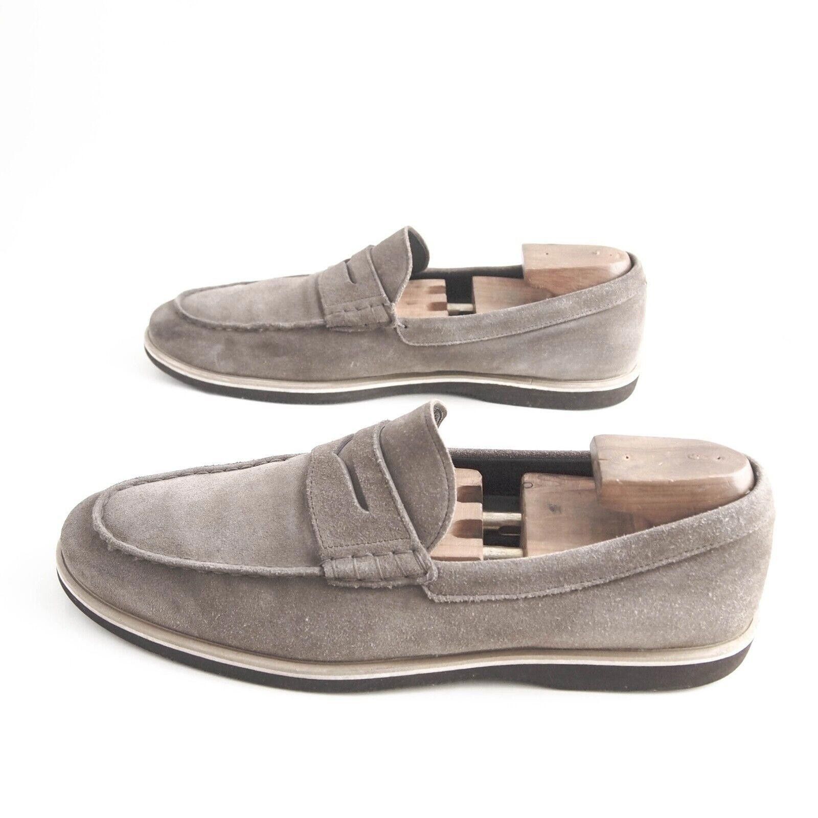 Hogan Hogan Penny Loafers Gray Suede Mens US 11.5 EU 44.5 Size US 11.5 / EU 44-45 - 2 Thumbnail
