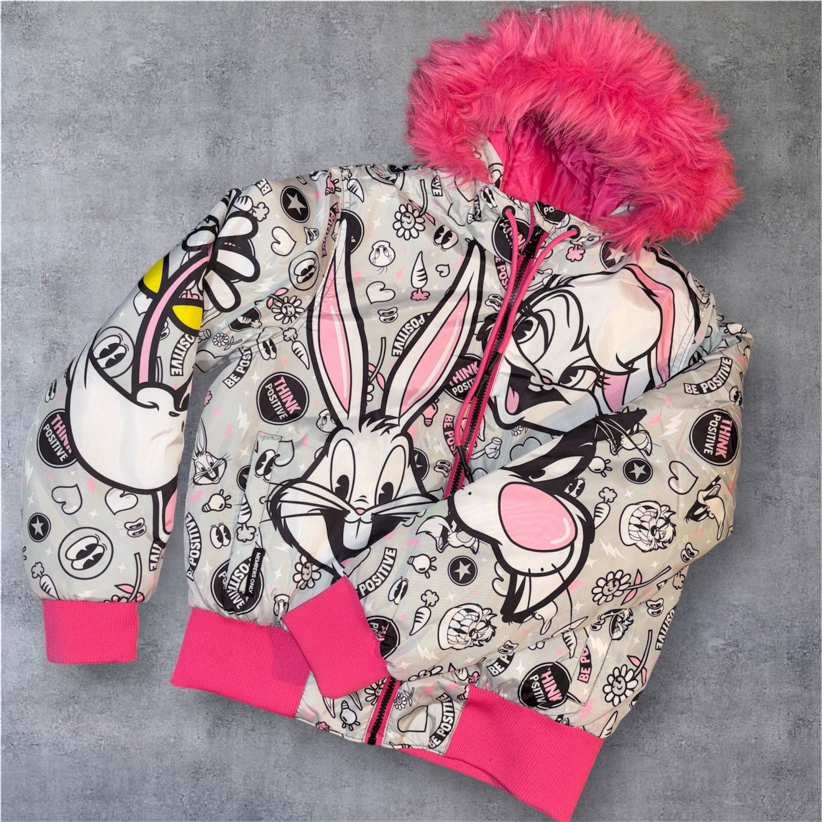 The Unbranded Brand Looney Tunes Puffer Jacket Size Small Size S / US 4 / IT 40 - 1 Thumbnail