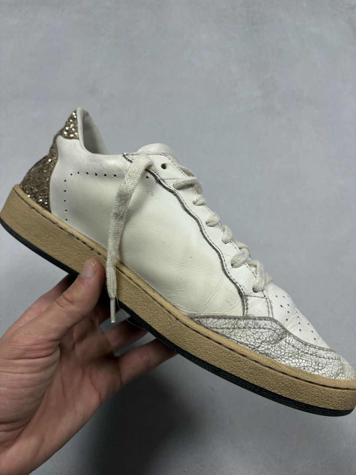 Golden Goose Golden Goose Ball Star Glitter Back Low Top Sneakers EU 42 Size US 9 / EU 42 - 19 Thumbnail