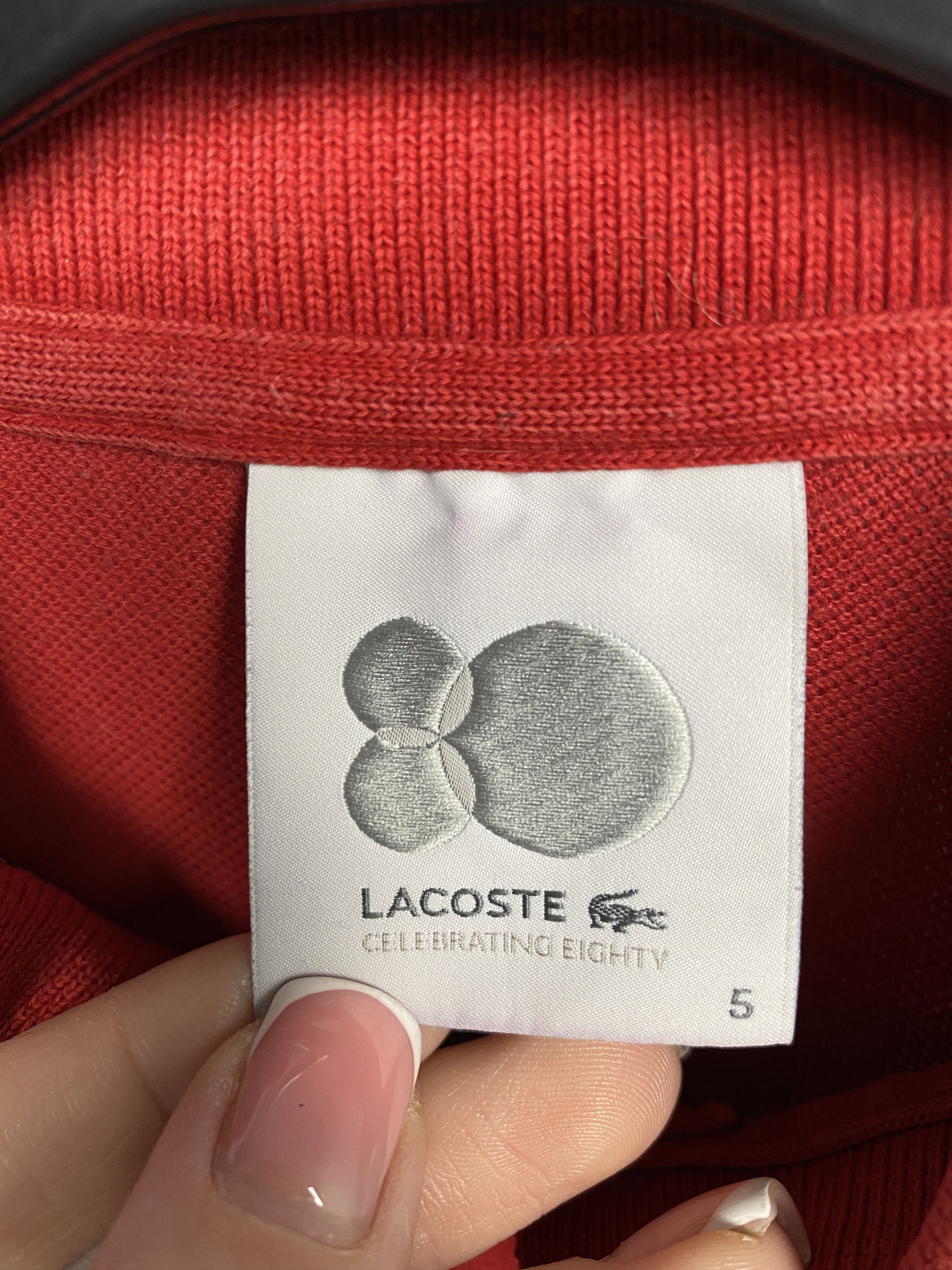 Lacoste Lacoste Celebrating 80 Mens Polo Shirt Size US L / EU 52-54 / 3 - 5 Thumbnail
