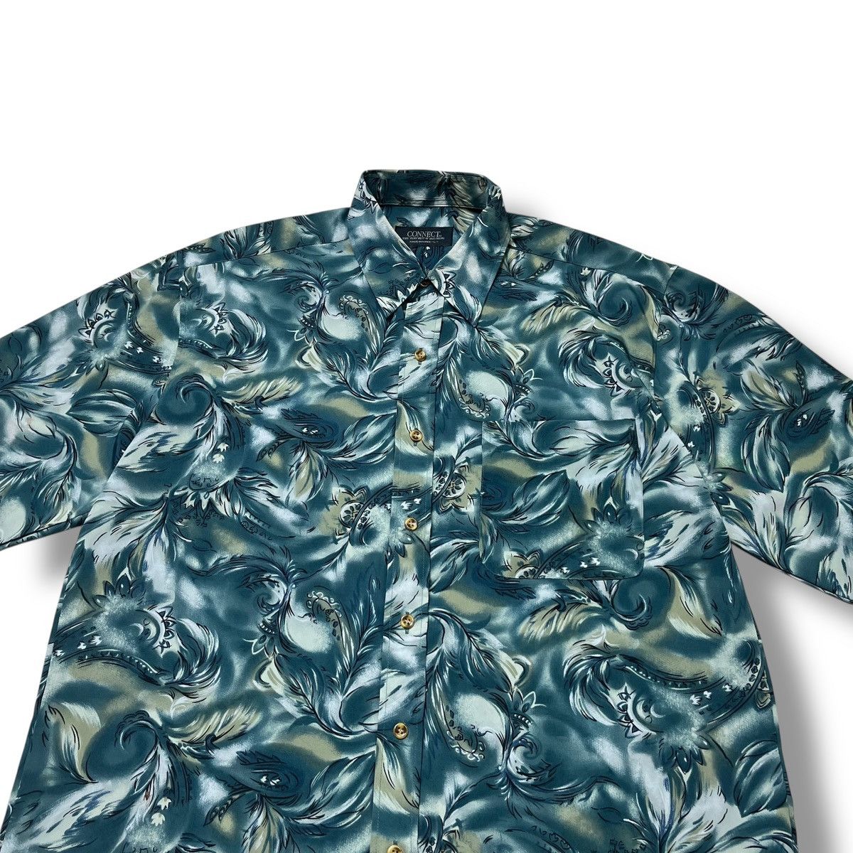 Kapital CONNECT Baroque Print Long Sleeve Shirt| issey miyake style Size US L / EU 52-54 / 3 - 2 Thumbnail