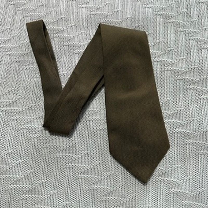 Burberry Vintage Burberry brown textured silk tie Size ONE SIZE - 1 Thumbnail