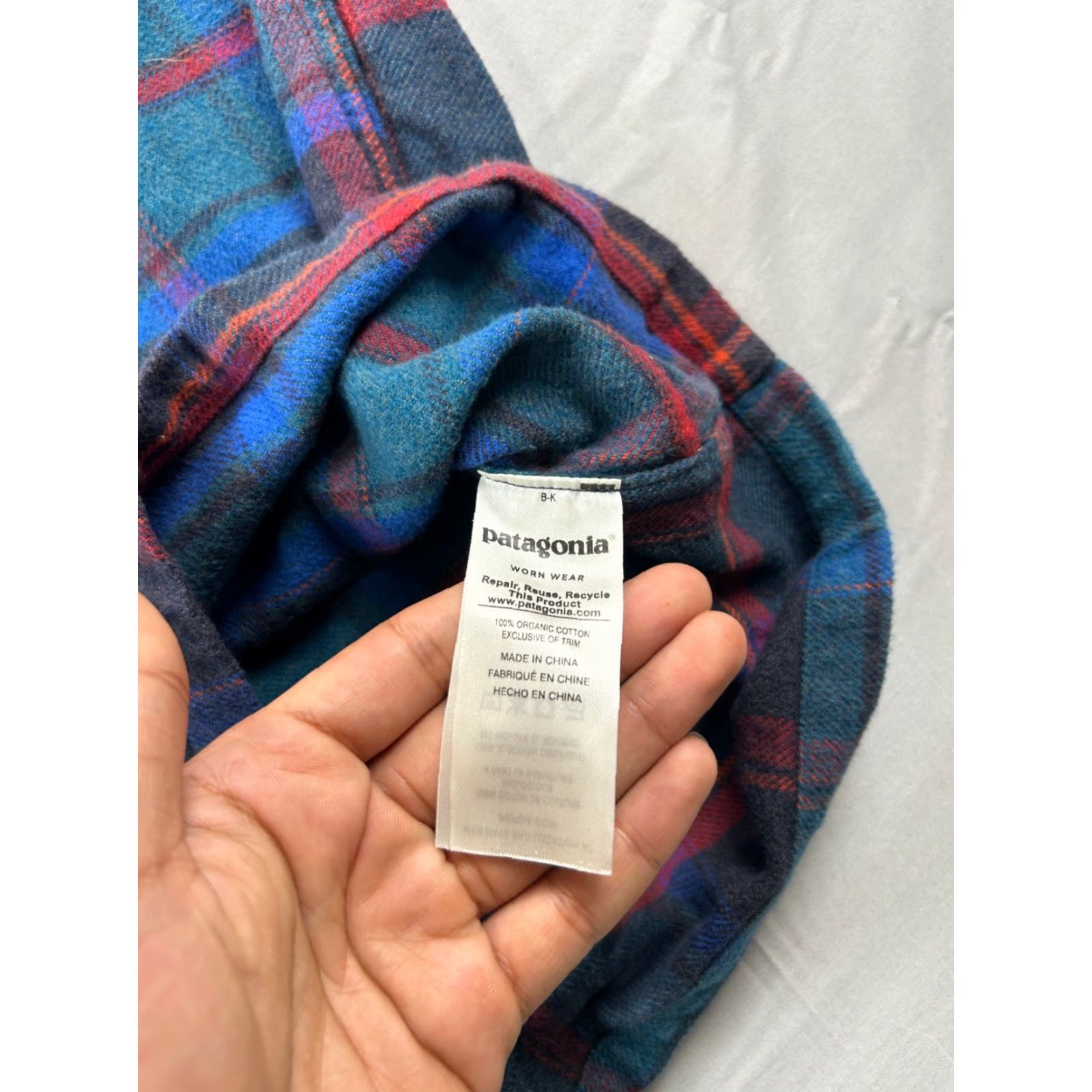 Patagonia Patagonia Flannel Button-Up Shirt XL Men Plaid Blue Cotton Pocket UP Size US XL / EU 56 / 4 - 4 Thumbnail