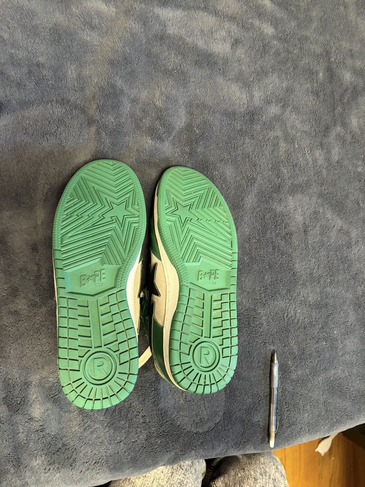 Bape Bapesta Sk8sta Green Grey Size US 11 / EU 44 - 16 Thumbnail