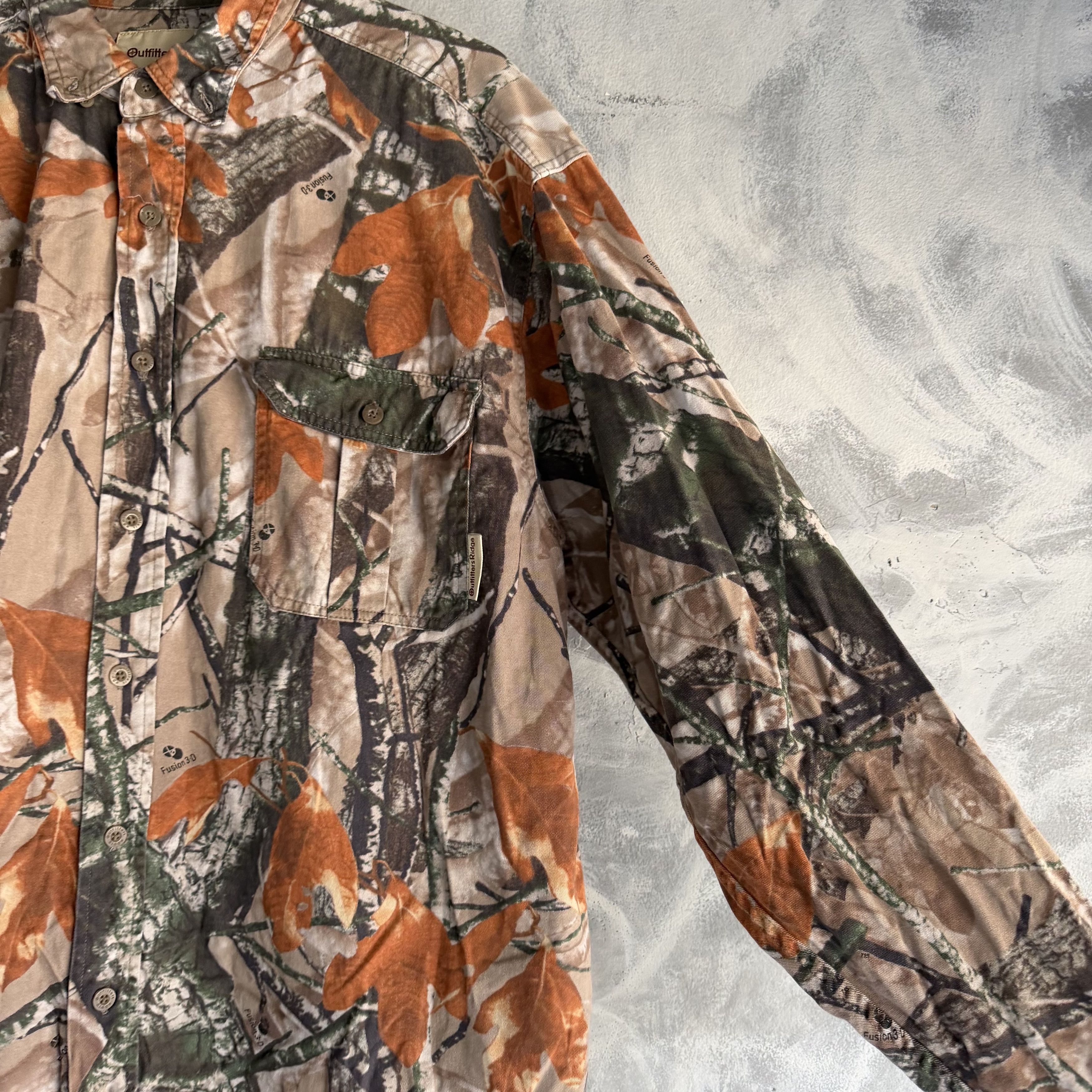Other Vtg Y2K Outfitters Ridge Button Shirt Camo Fusion 3D Size US XL / EU 56 / 4 - 4 Thumbnail