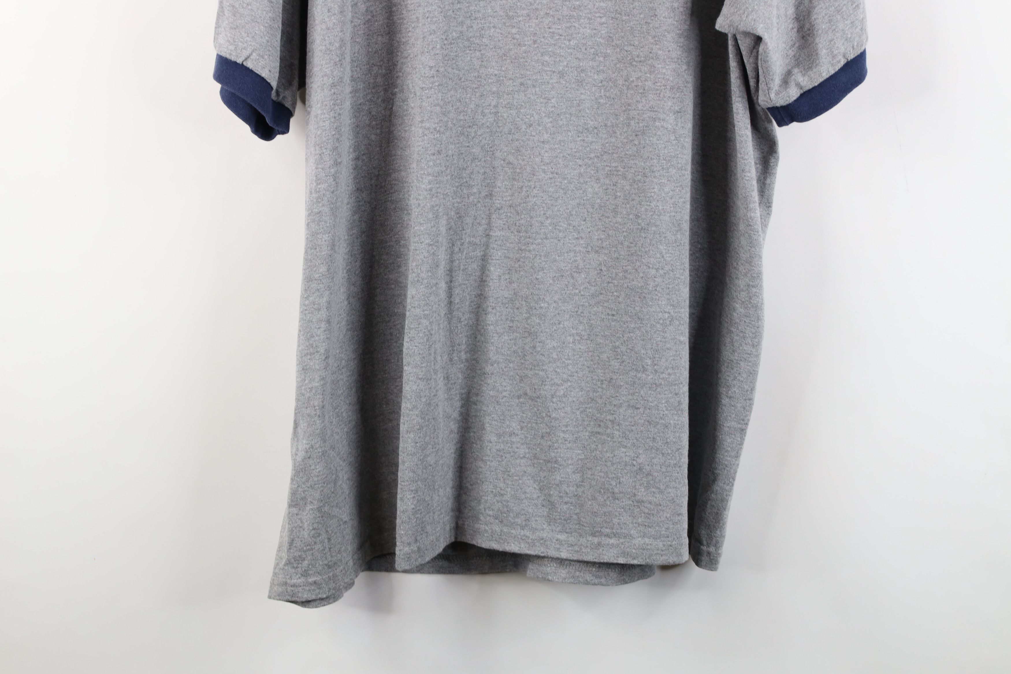 Nike Vintage Nike Swoosh Detroit Pistons Ringer T-Shirt Gray Size US XL / EU 56 / 4 - 12 Thumbnail