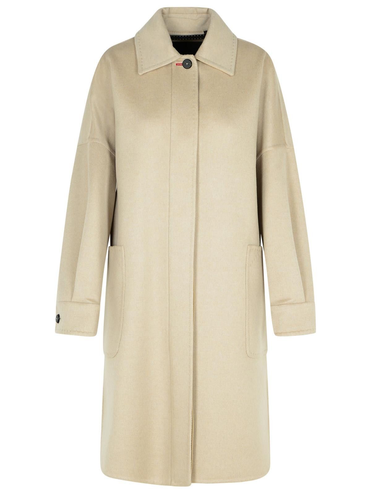 Max Mara MAX MARA 'Baruffa' Beige Cashmere Coat Size S / US 4 / IT 40 - 1 Thumbnail