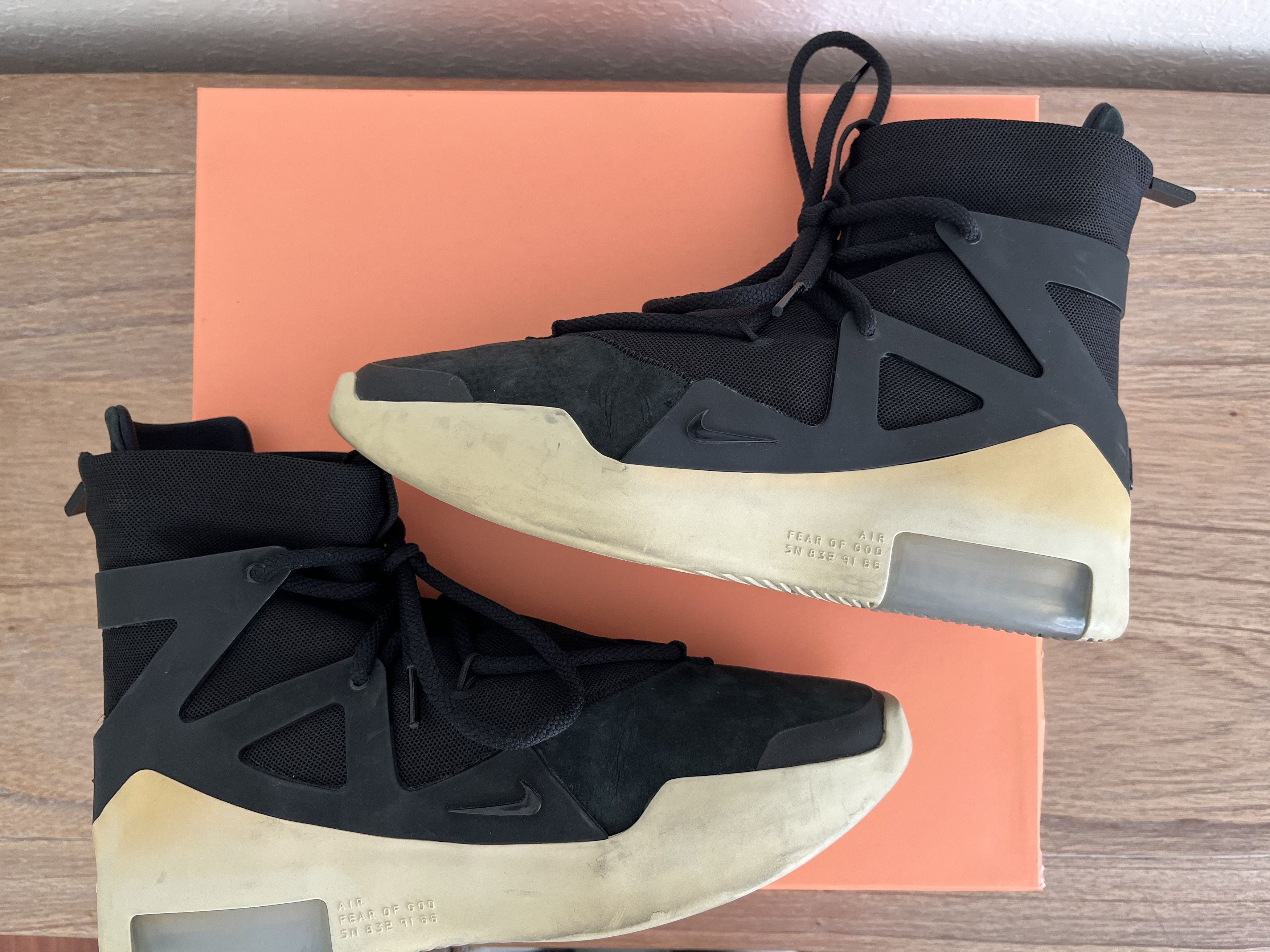 Fear of God × Nike Nike Air Fear of God 1 ‘Black’ Size US 7.5 / EU 40-41 - 4 Thumbnail