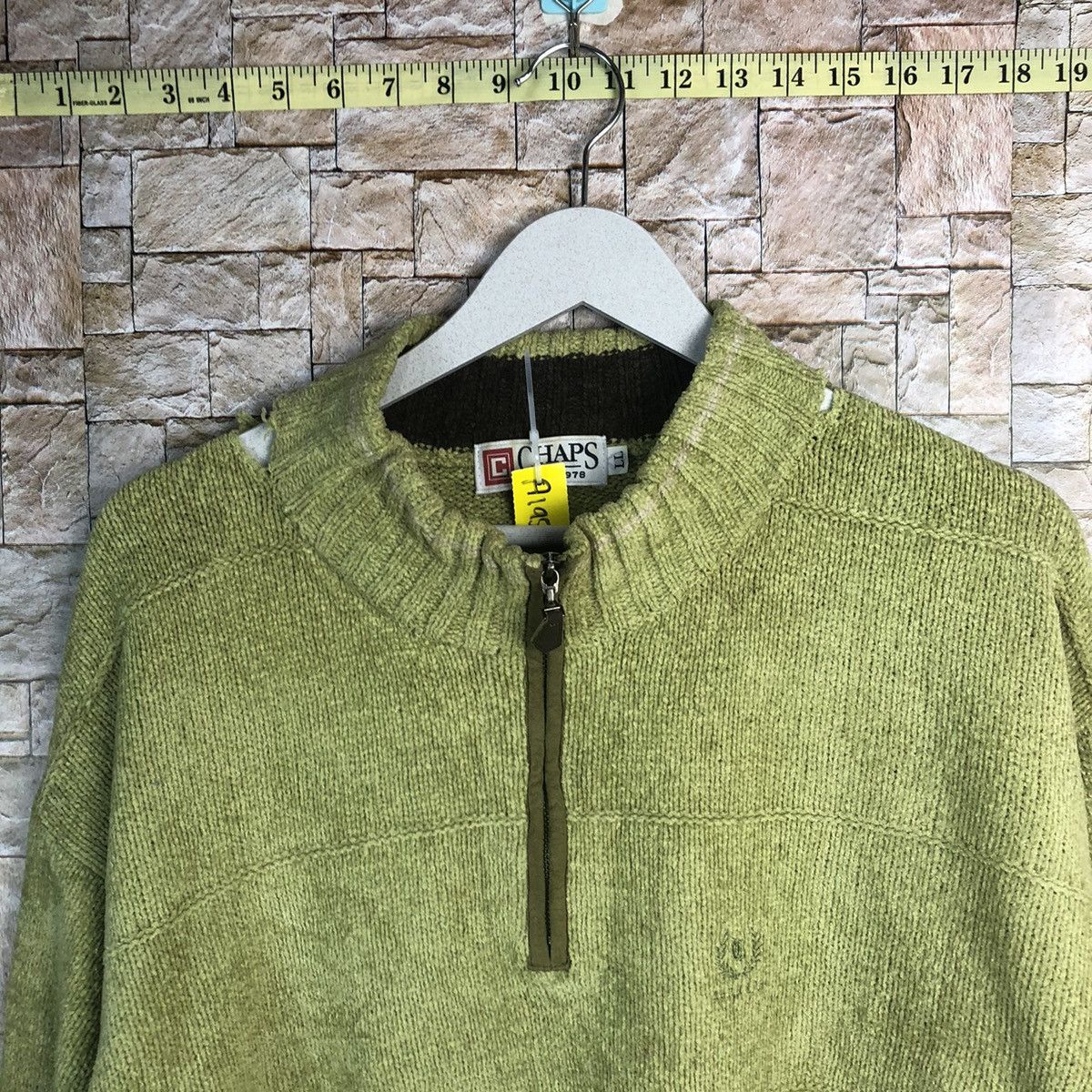 Chaps Chaps Green ripped vintage Sweatshirt #A195 Size US XL / EU 56 / 4 - 4 Thumbnail