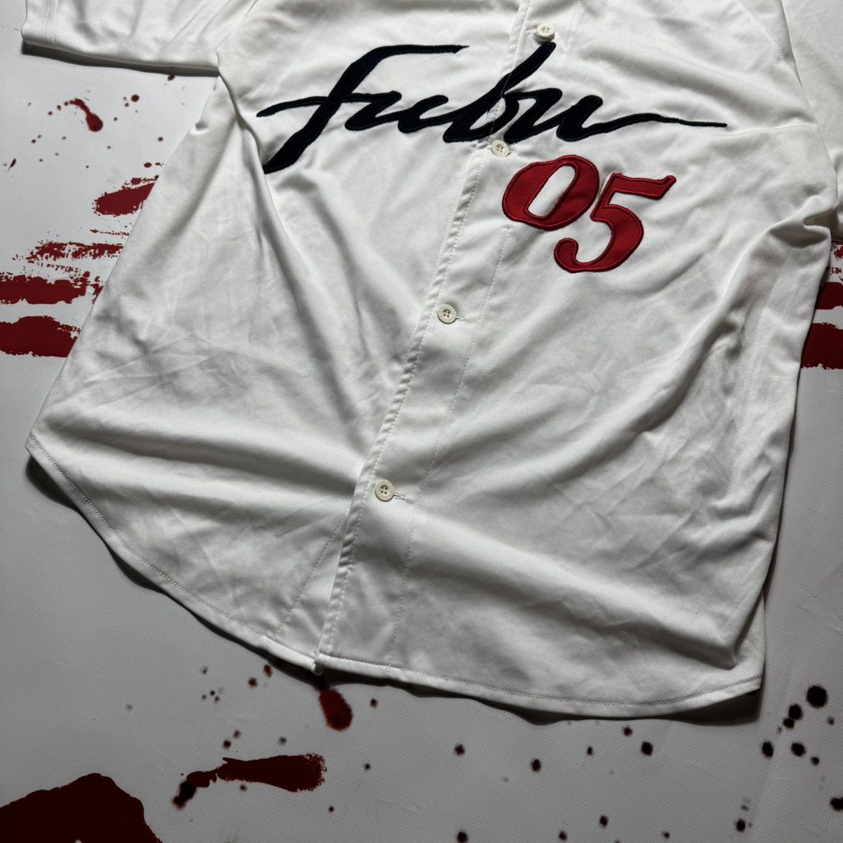 Fubu × Rap Tees × Vintage vintage 90s fubu big logo jersey Size US L / EU 52-54 / 3 - 3 Thumbnail