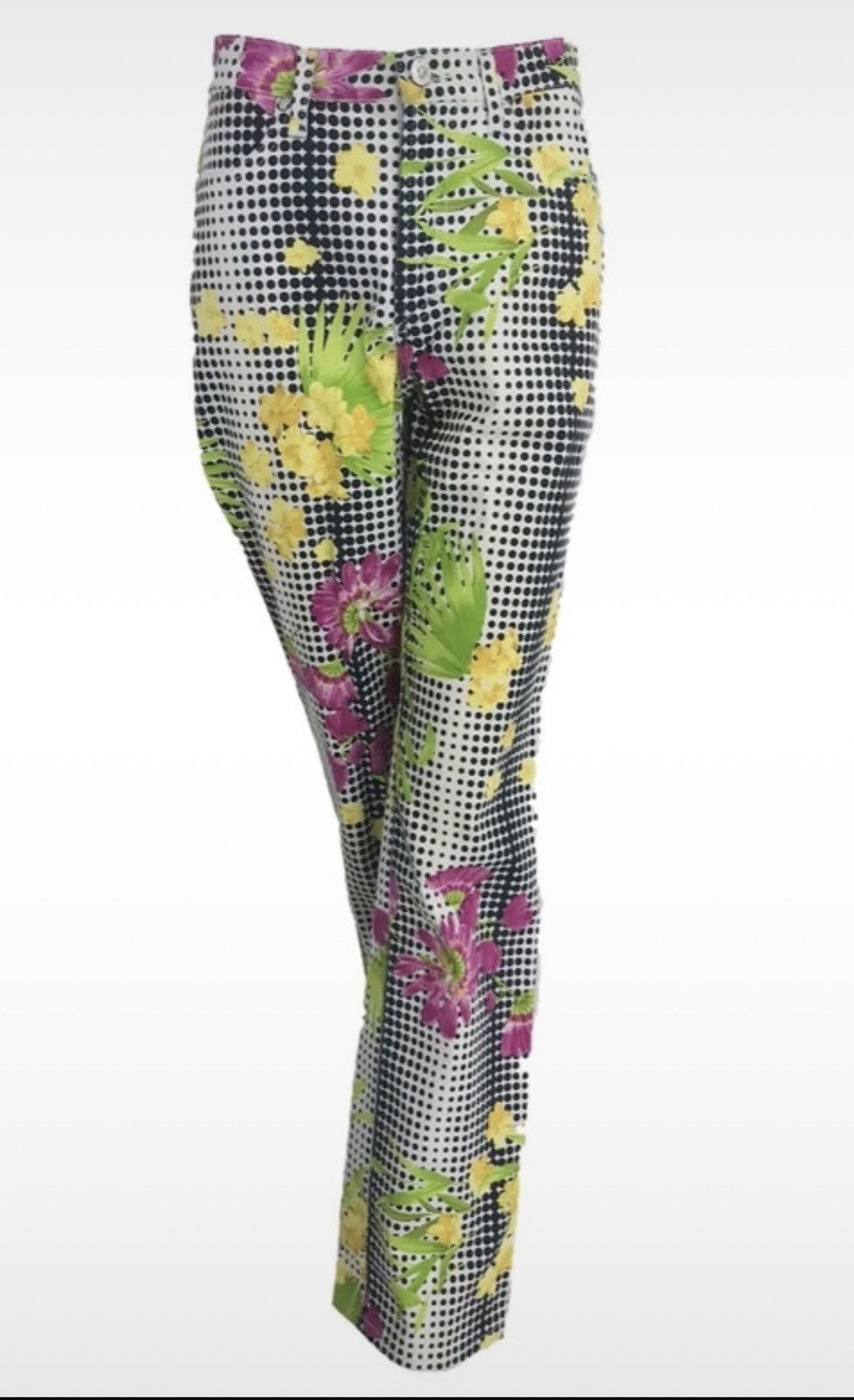 Versace Jeans Couture Versace Vintage Flower Jeans Size 25" / US 0 / IT 36 - 2 Thumbnail