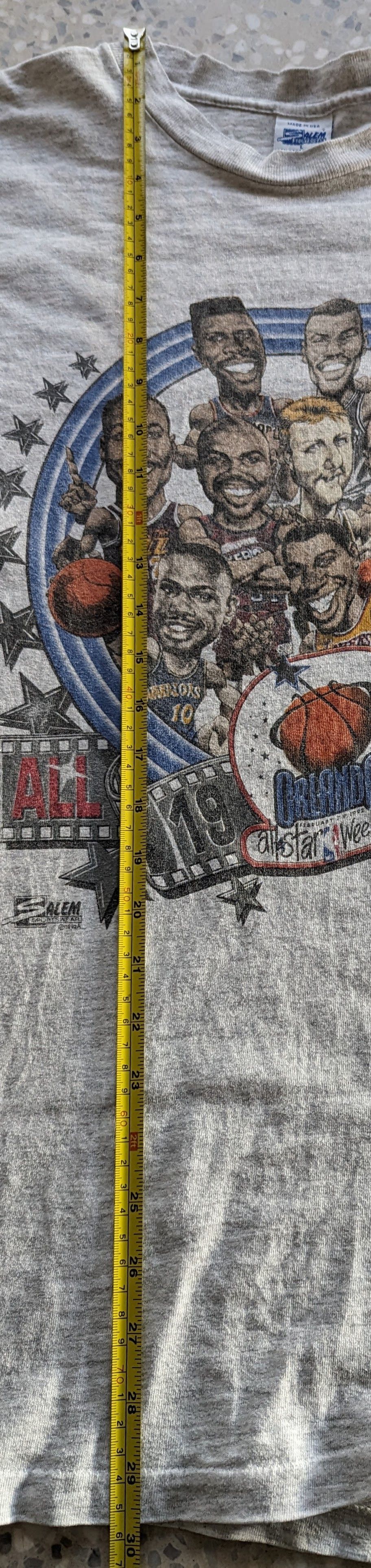 Salem Sportswear ORIGINAL VINTAGE NBA ORLANDO ALL STAR GAME 1992 TSHIRT Size US L / EU 52-54 / 3 - 5 Thumbnail