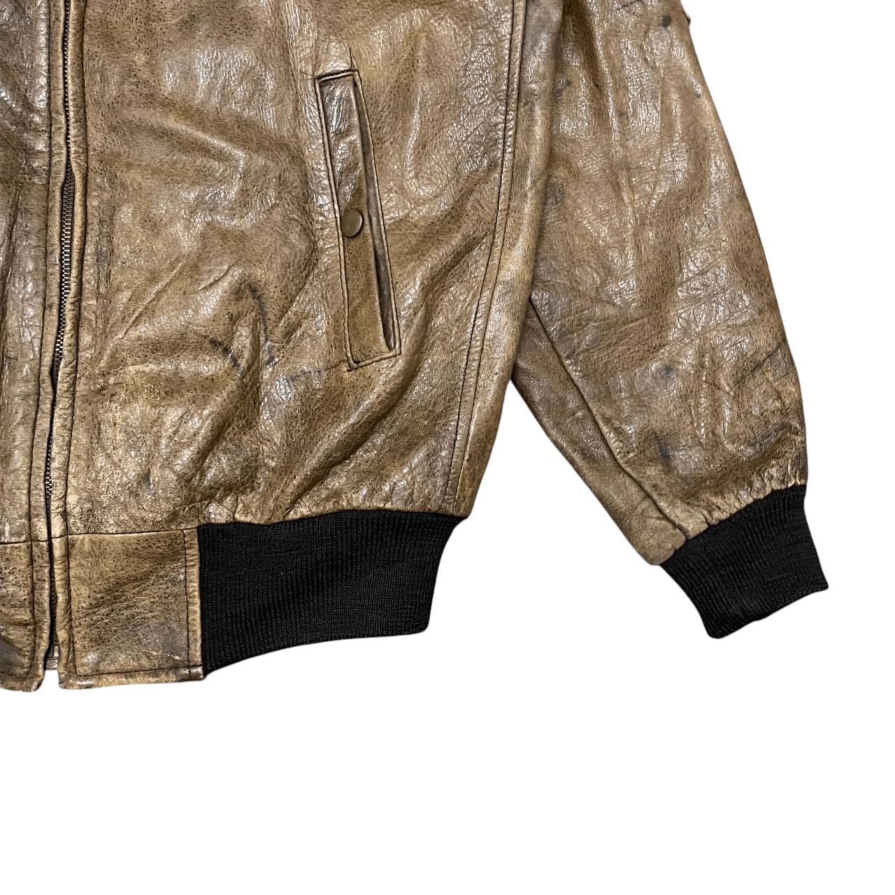 Leather Vintage Flight Jacket Leather Military Bomber Size US L / EU 52-54 / 3 - 4 Thumbnail