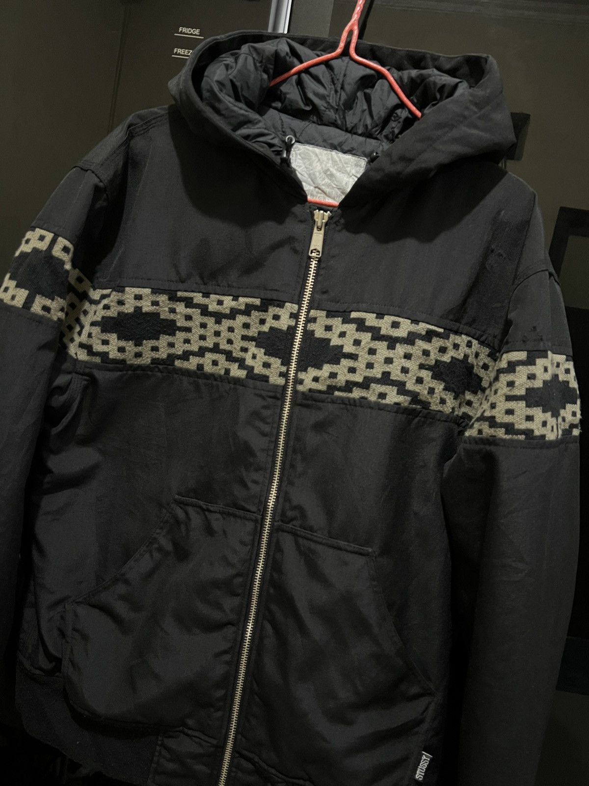 Stussy Vintage 00s Stussy Aztec Heavy Nylon Padded Active Jacket Size US M / EU 48-50 / 2 - 1 Thumbnail