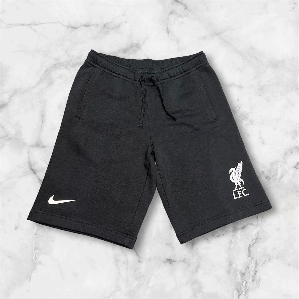 Nike Nike Liverpool Official Club Fleece shorts black new w tags Size US 30 / EU 46 - 1 Thumbnail
