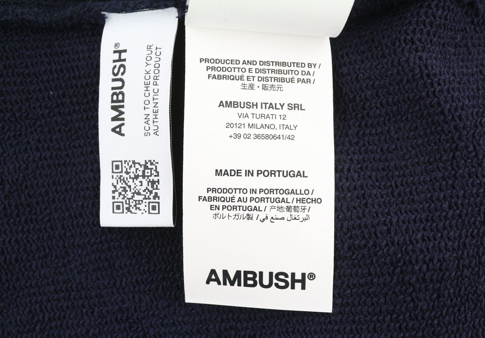 Ambush Design BALLCHAIN NAVY M Faded Kangaroo Pocket RRP1235 87771 Size US M / EU 48-50 / 2 - 9 Thumbnail
