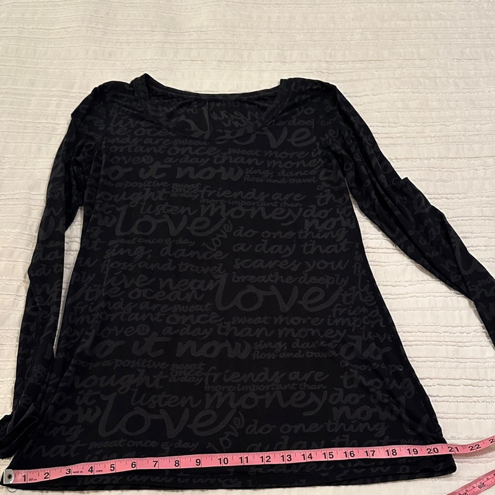 Lululemon Lululemon Daily Practice Long Sleeve Manifesto burnout sz 8 Size M / US 6-8 / IT 42-44 - 8 Thumbnail