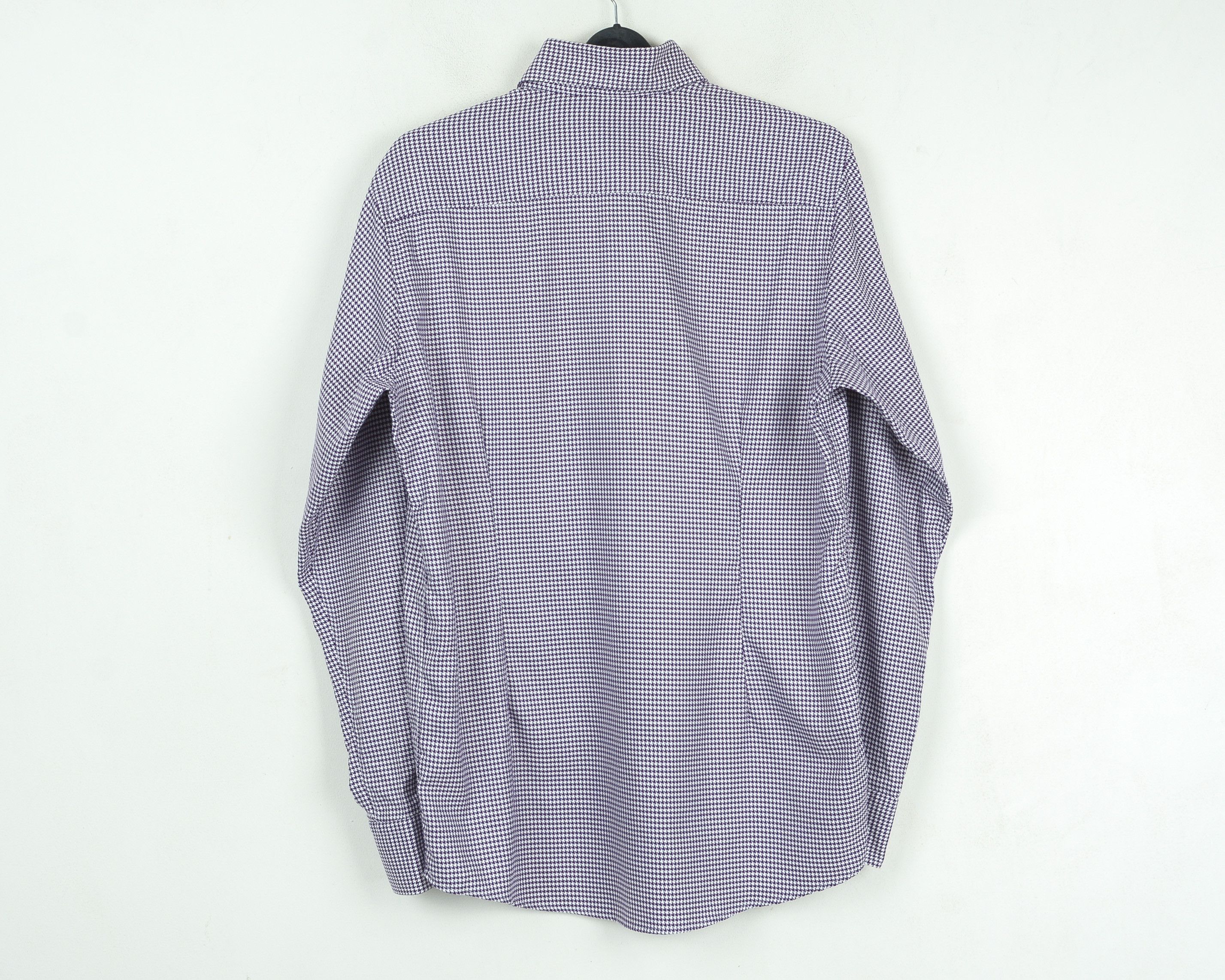Eton Contemporary Button Formal Shirt 17" Size 43 Long Sleeved Size 42R - 4 Thumbnail